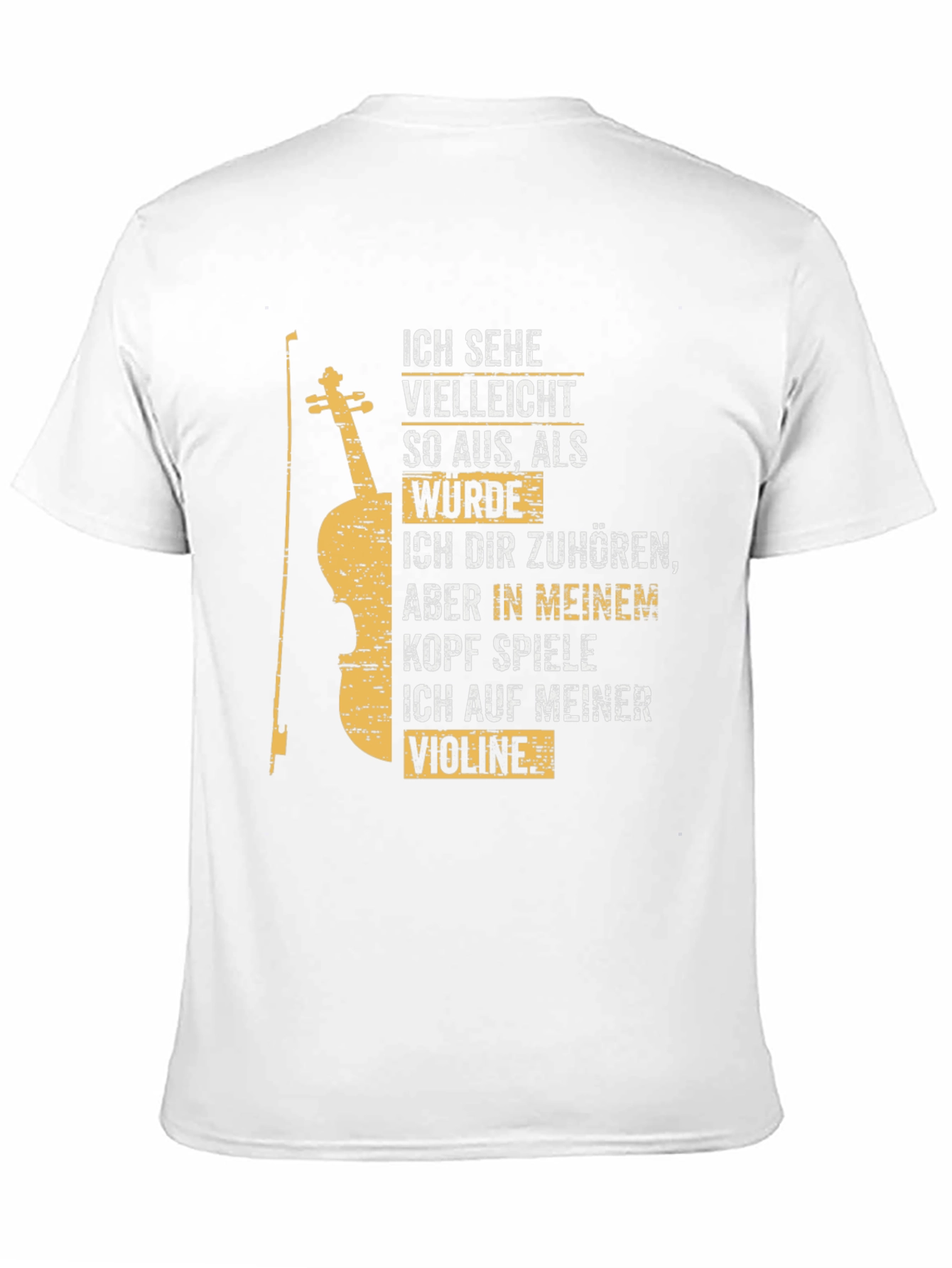 Violin Player T-Shirt - German Text