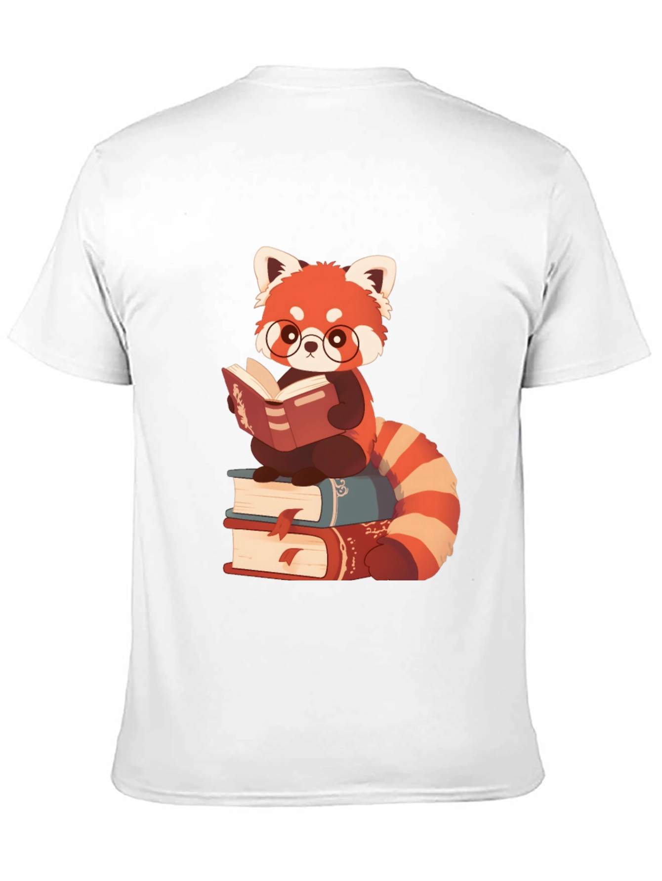 Red Panda Reading T-Shirt