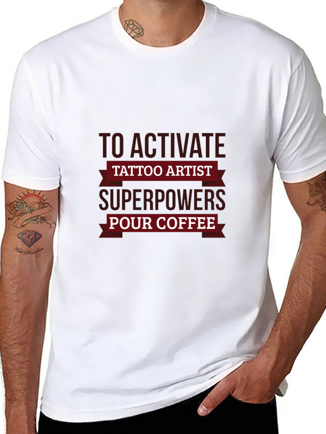Tattoo Artist Superpowers Coffee T-Shirt