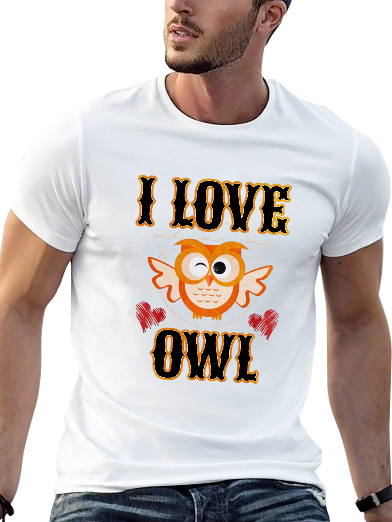 I Love Owl Graphic T-Shirt