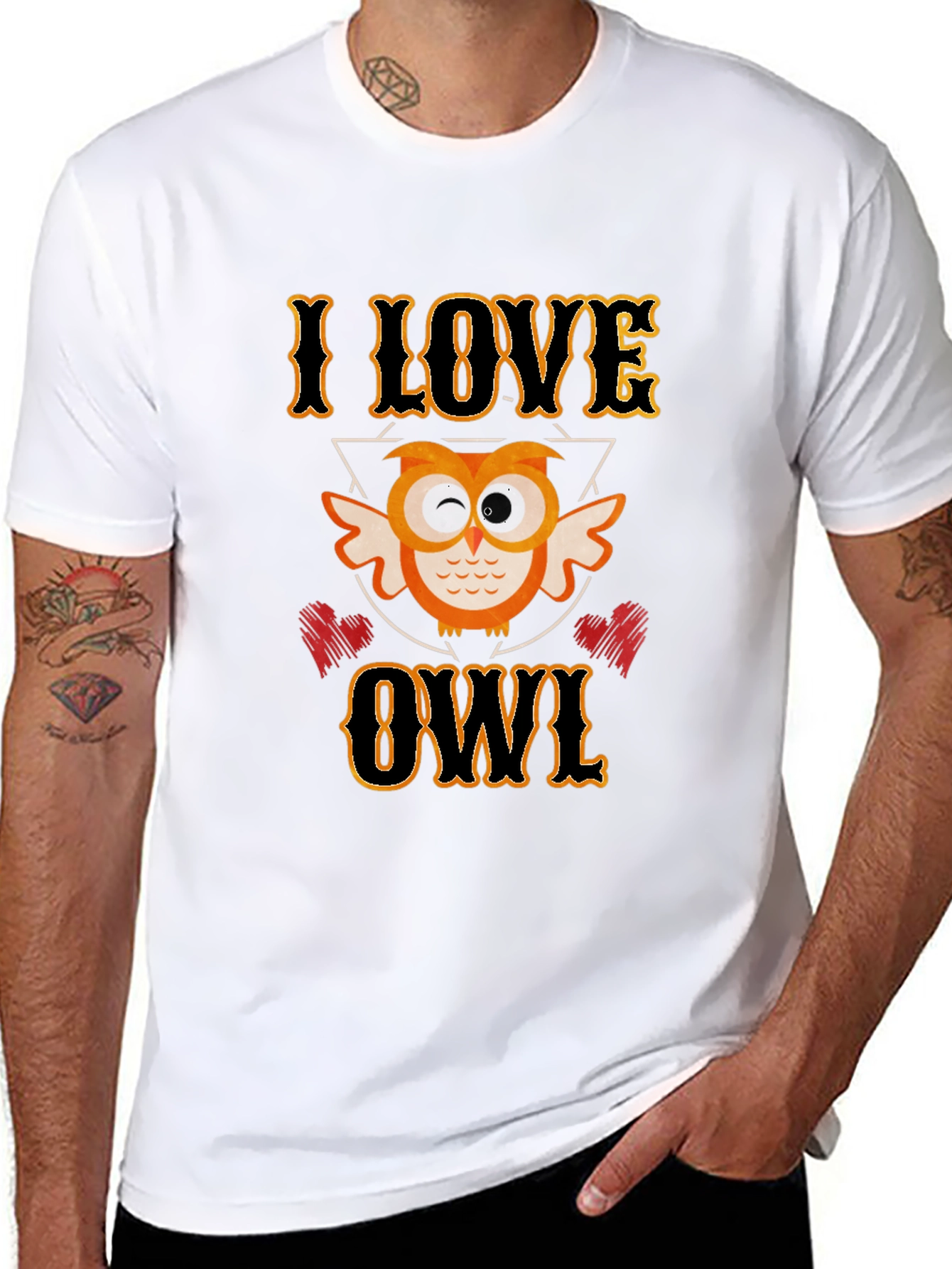 I Love Owl Graphic T-Shirt