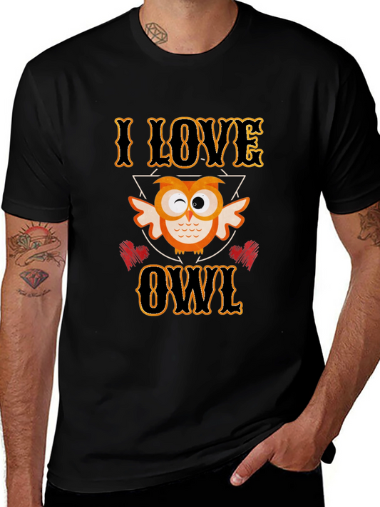 I Love Owl Graphic T-Shirt