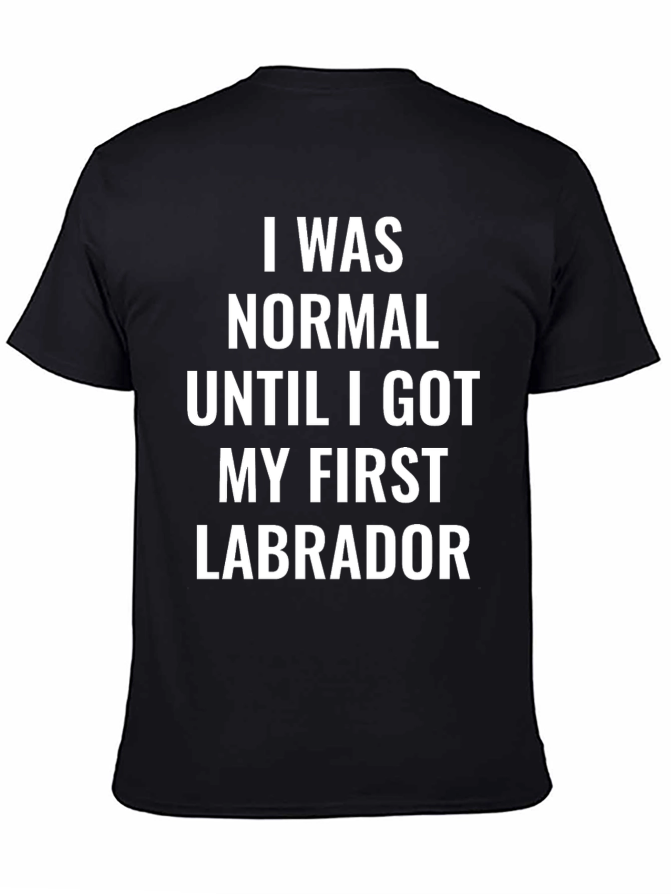 Funny Labrador T-Shirt: I Was Normal