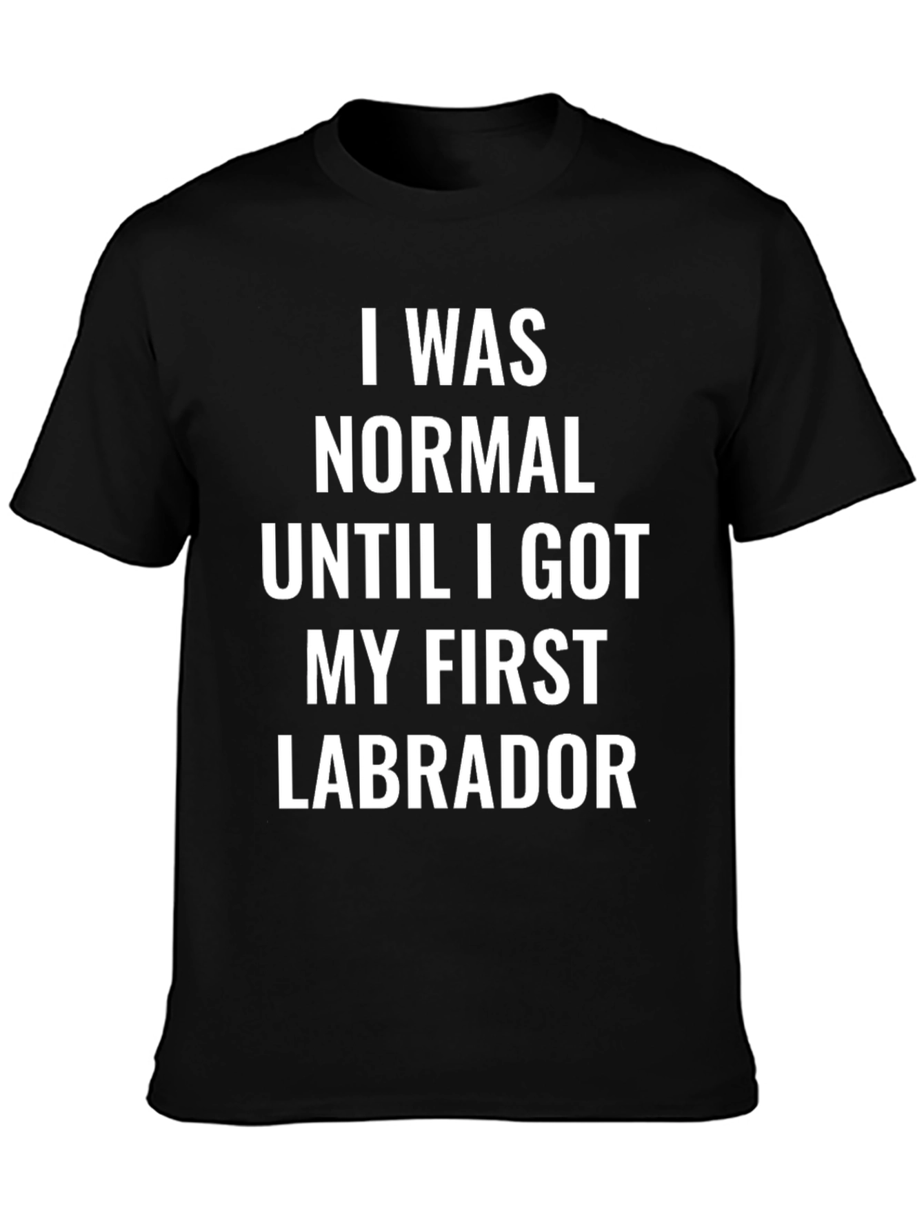 Funny Labrador T-Shirt: I Was Normal
