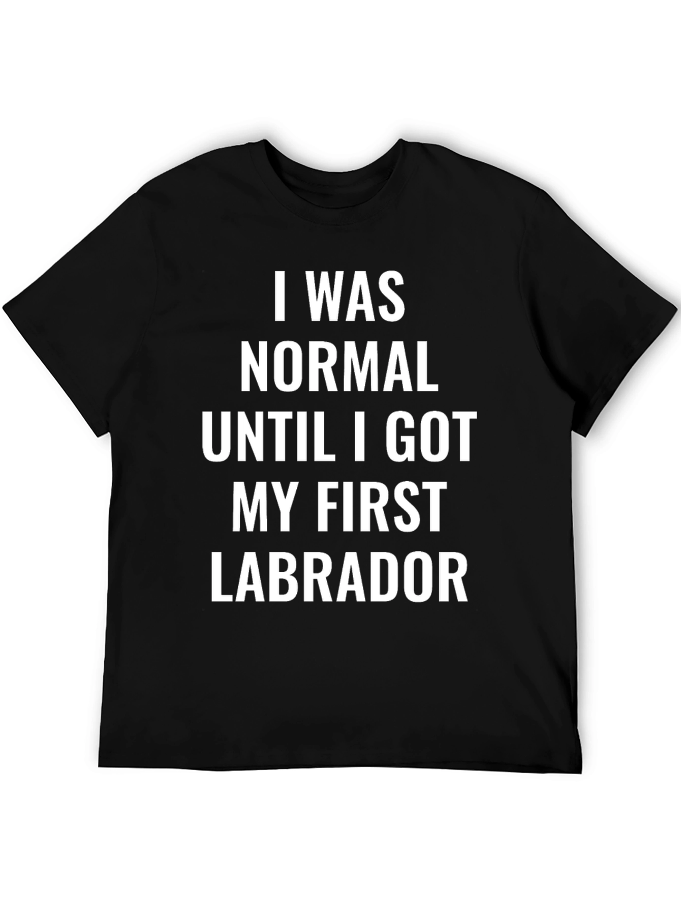 Funny Labrador T-Shirt: I Was Normal