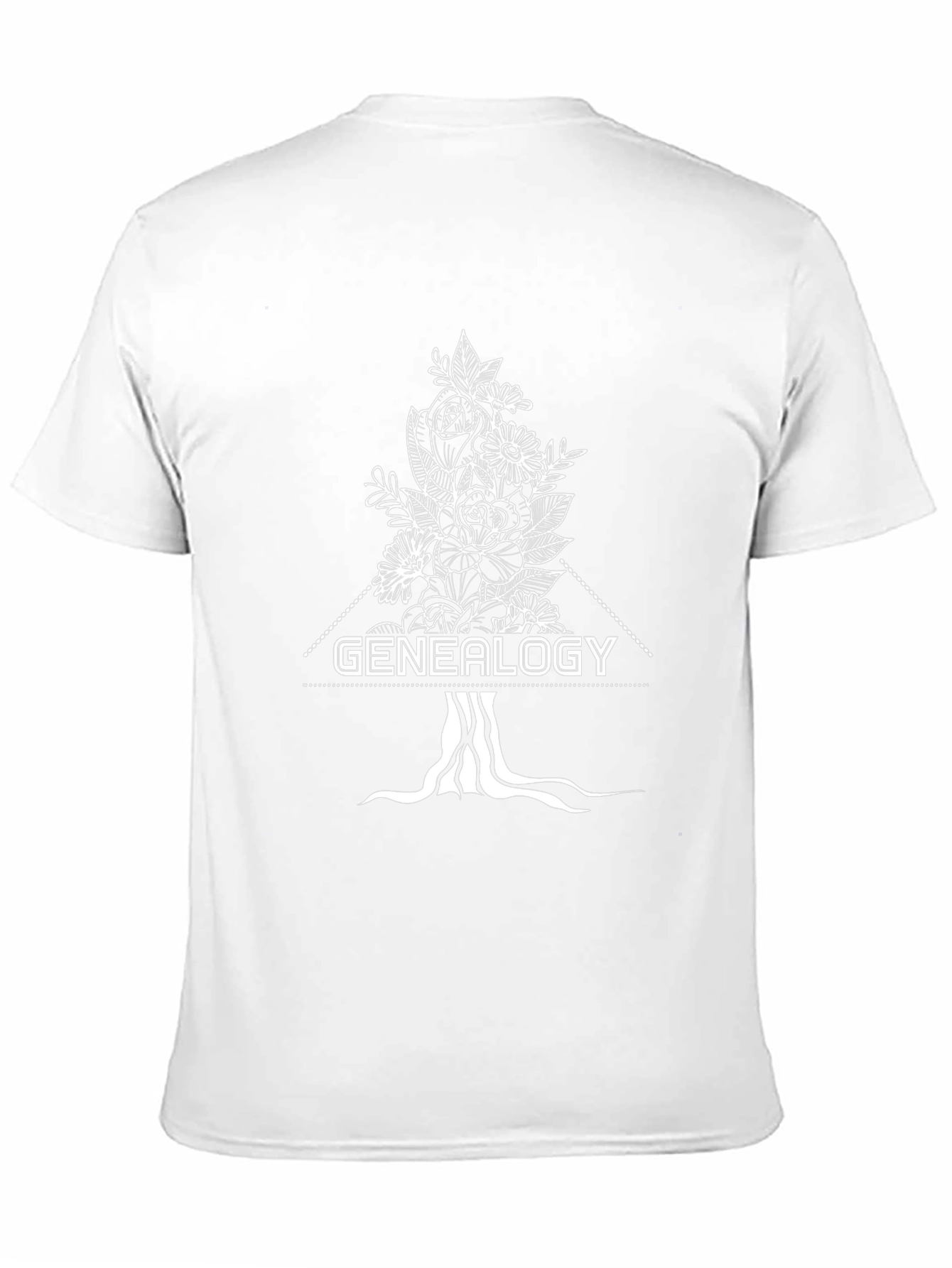 Genealogy Floral Tree T-Shirt - Family Roots Tee