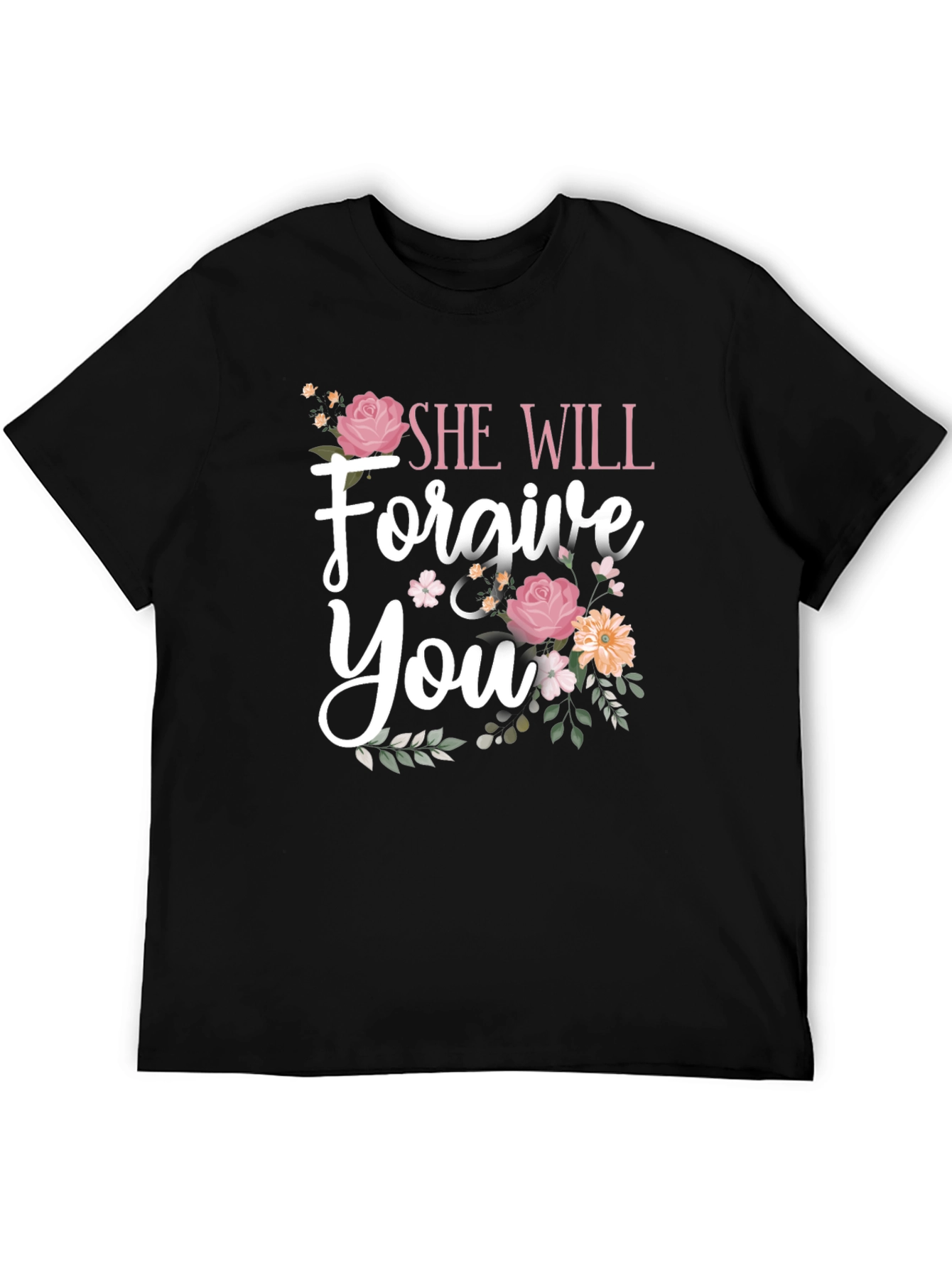 She Will Forgive You Floral Graphic Tee