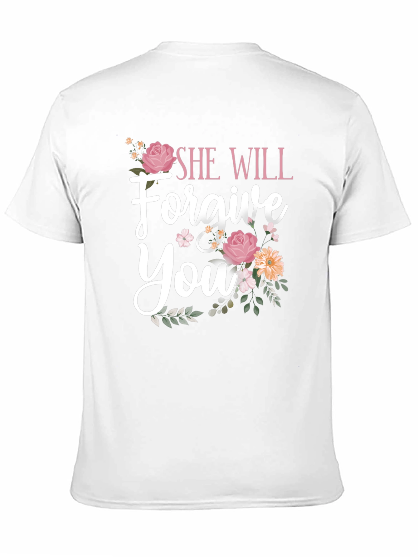 She Will Forgive You Floral Graphic Tee