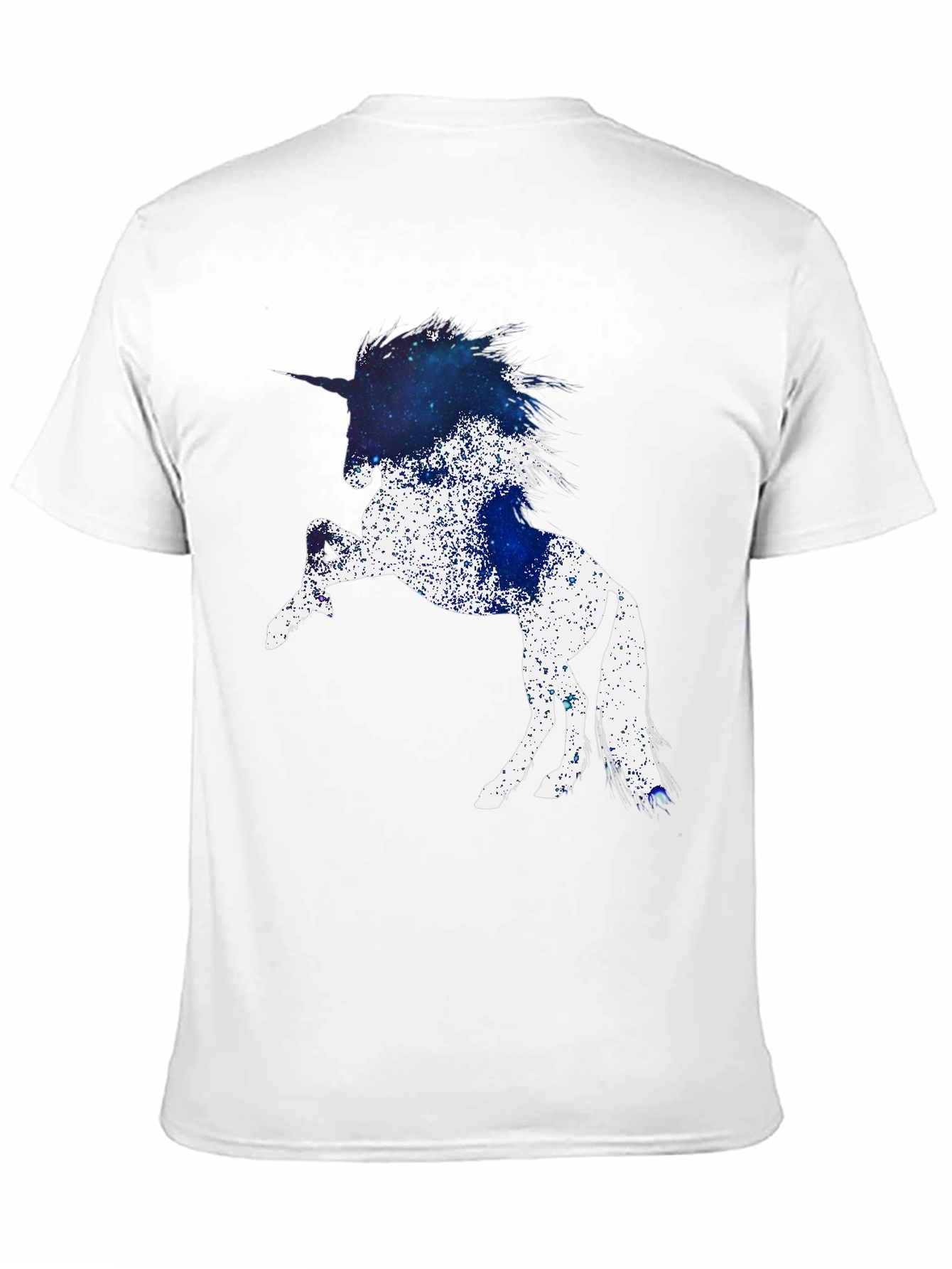 Unicorn Galaxy Graphic Black T-Shirt