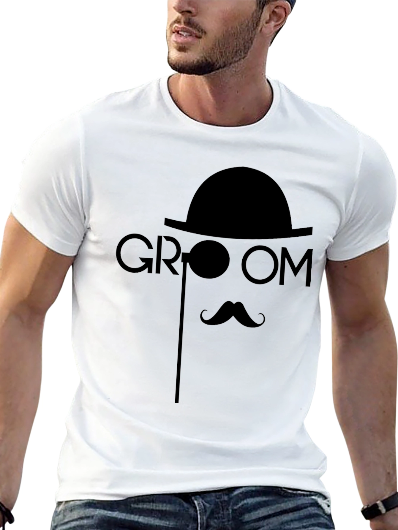 Groom Graphic Tee - Stylish Wedding Party Shirt