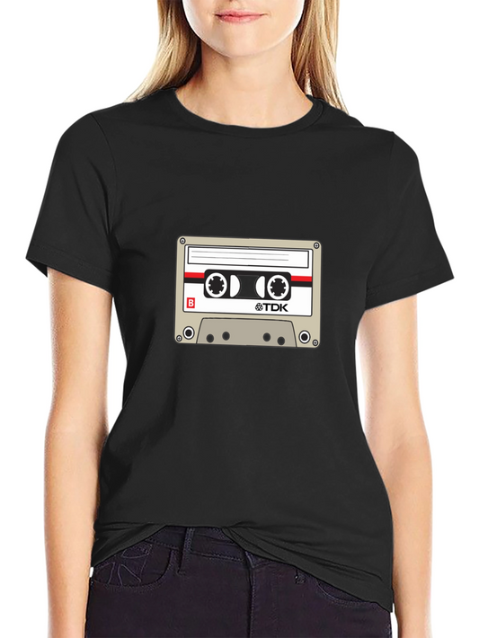 Retro TDK Cassette Tape Graphic Tee - Vintage Style