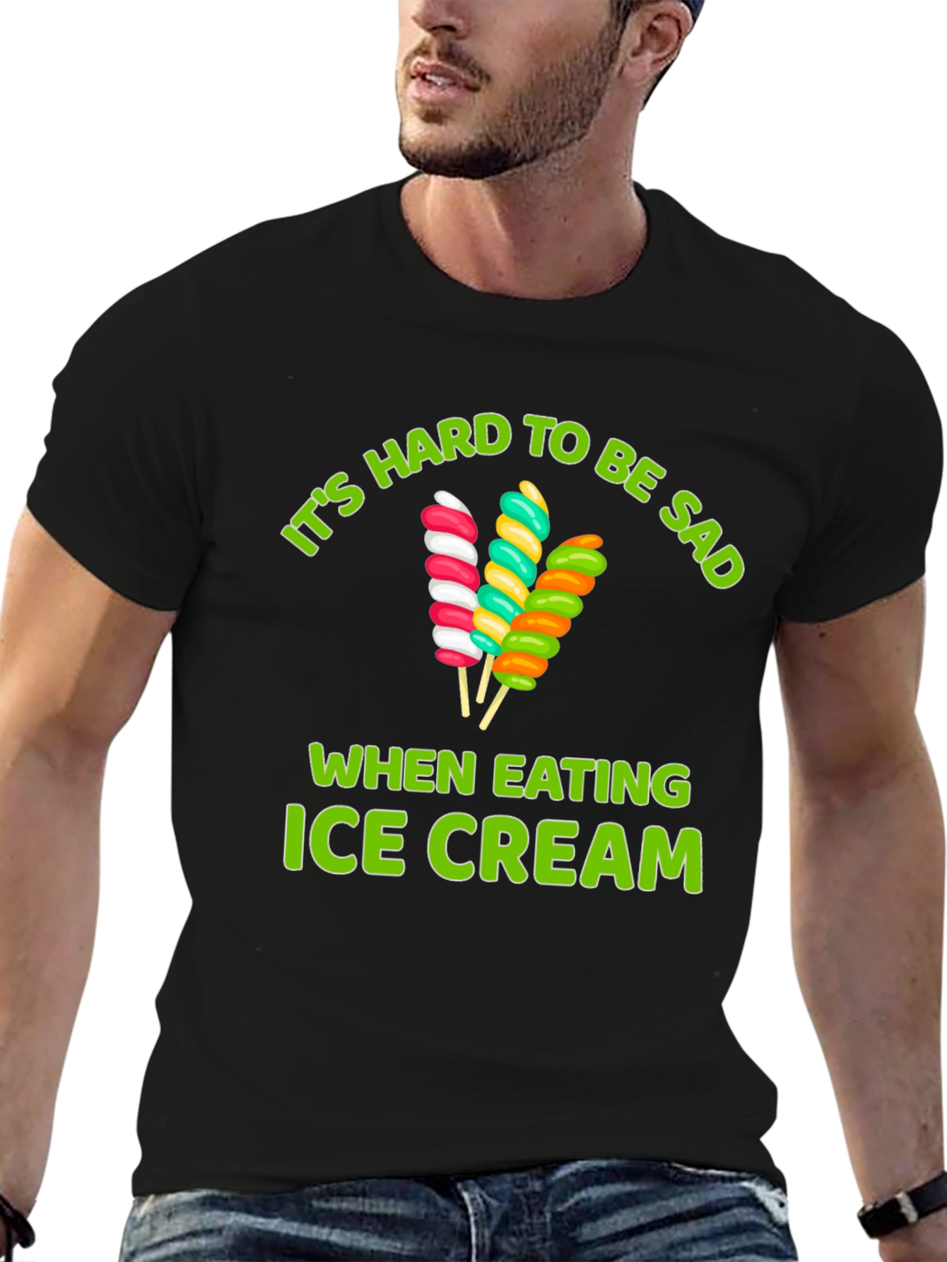 Ice Cream Sadness T-Shirt - Fun Foodie Tee
