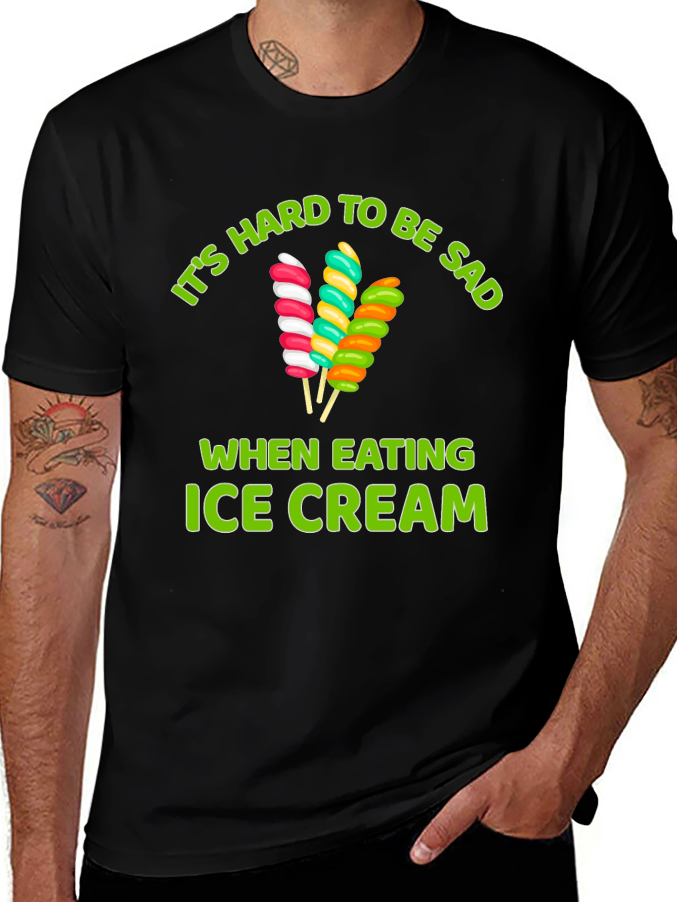 Ice Cream Sadness T-Shirt - Fun Foodie Tee