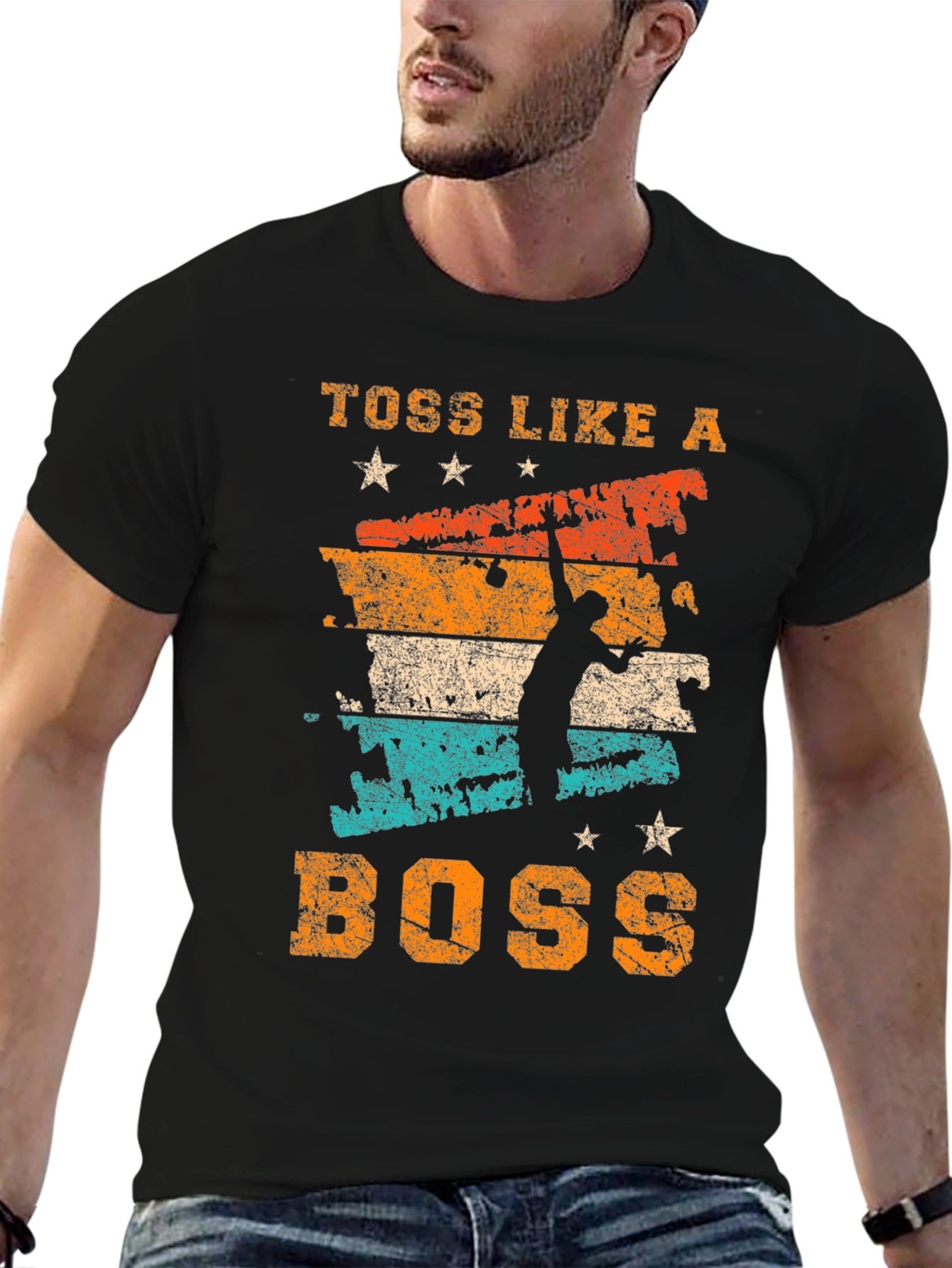 Toss Like A Boss Volleyball Graphic Tee