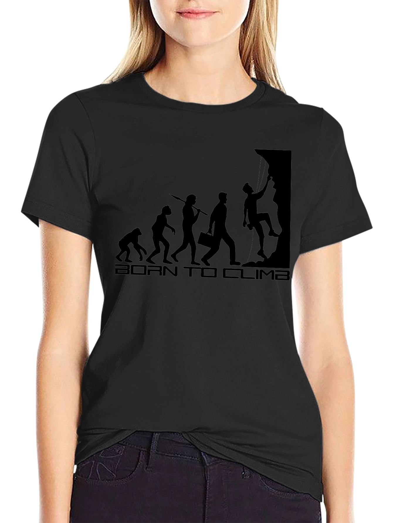 Born to Climb Evolution Black T-Shirt