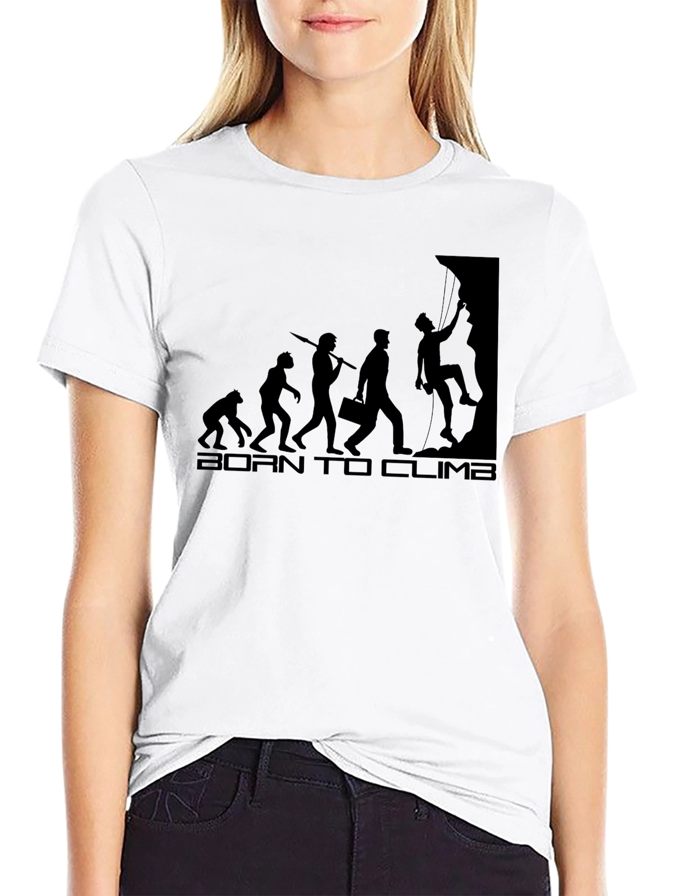Born to Climb Evolution Black T-Shirt