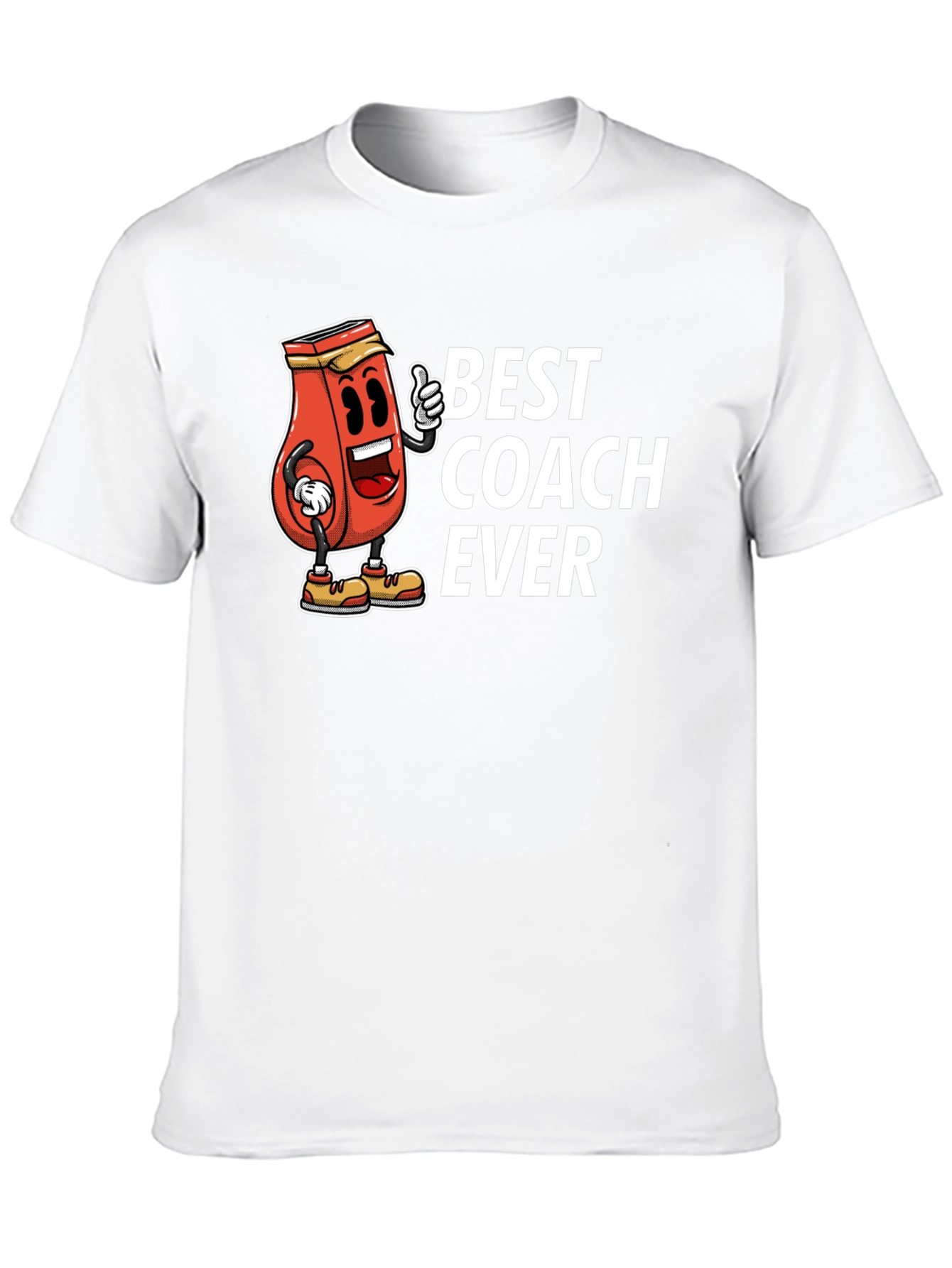 Best Coach Ever Black Graphic T-Shirt