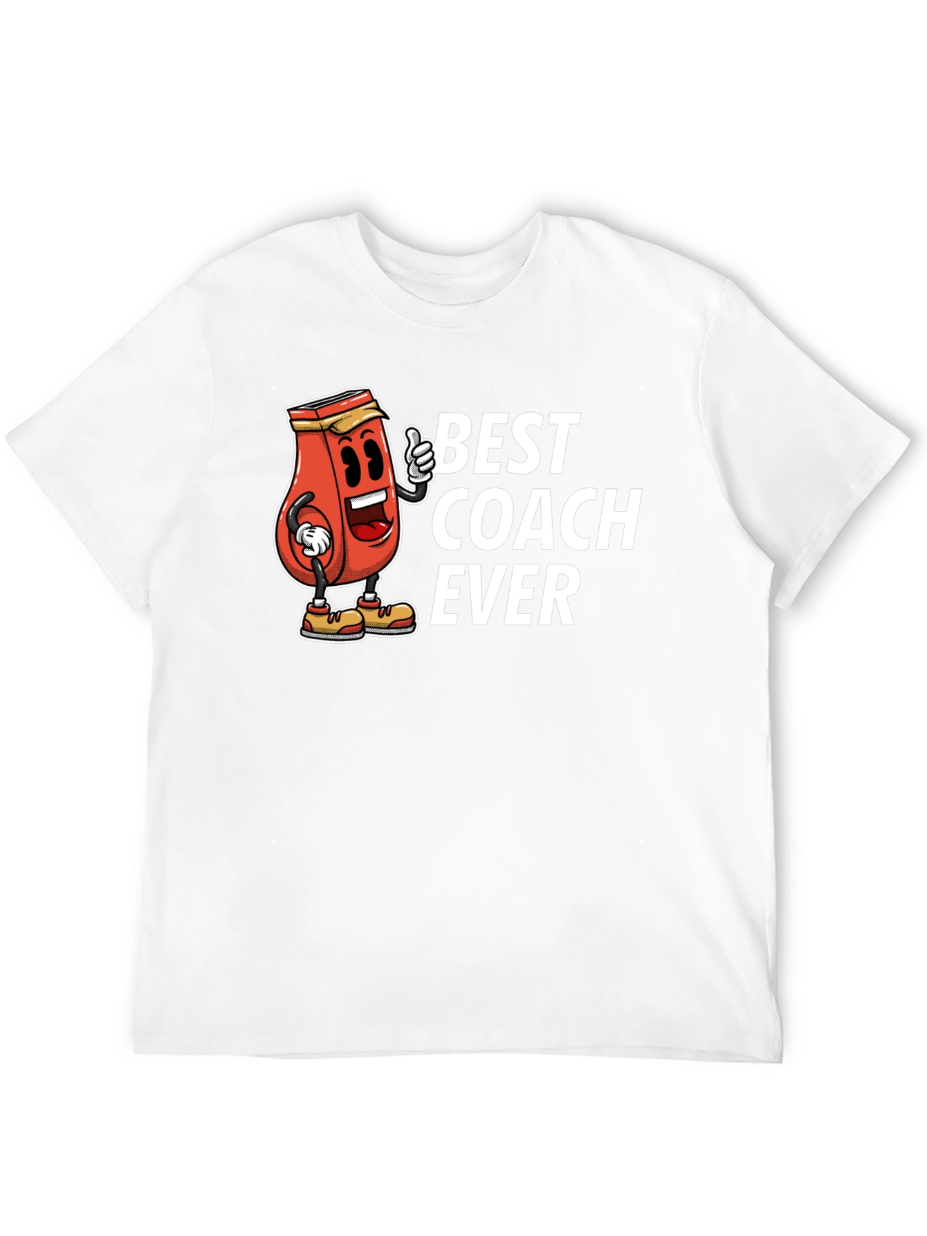 Best Coach Ever Black Graphic T-Shirt