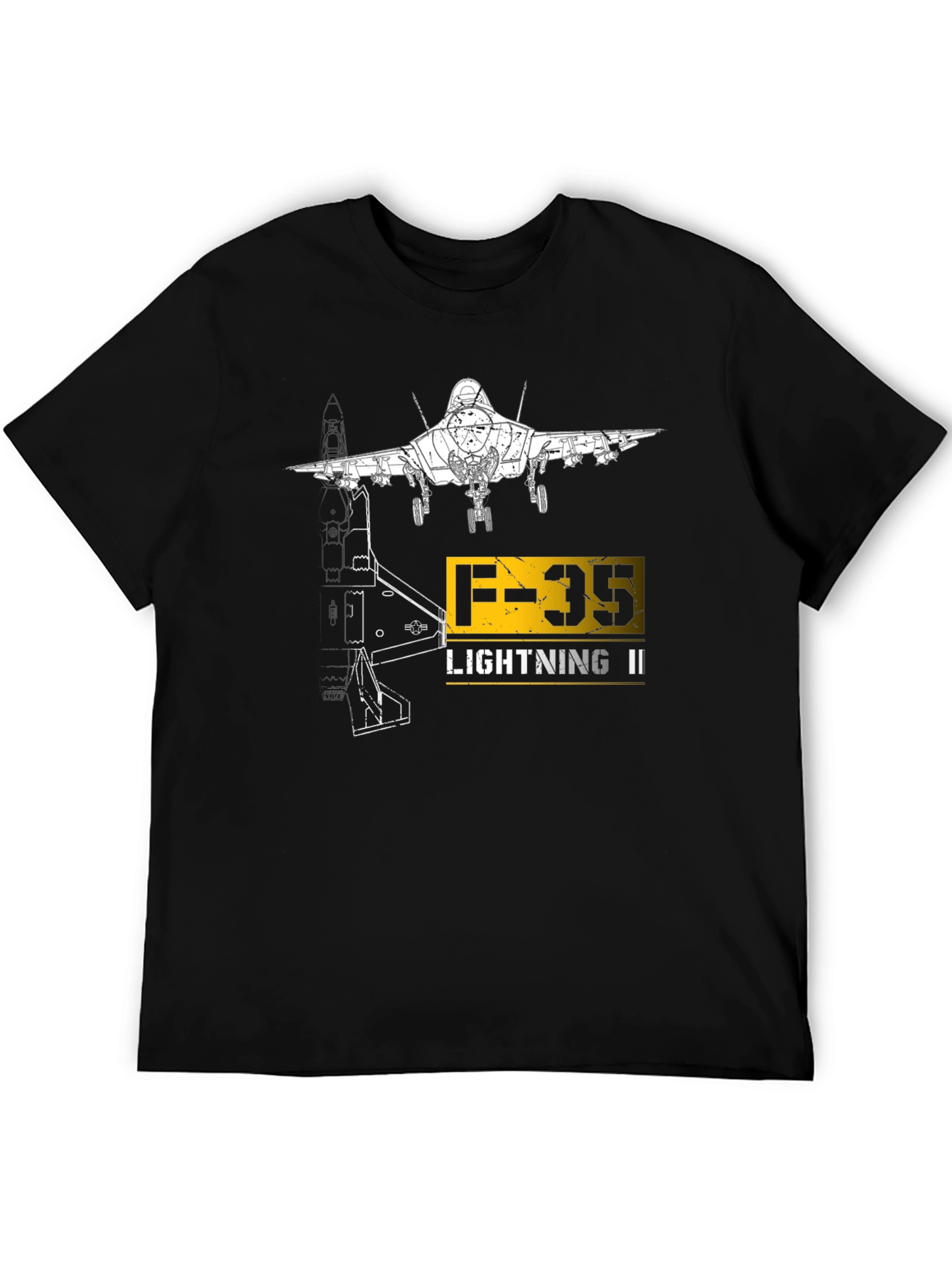 F-35 Lightning II Graphic Black T-Shirt