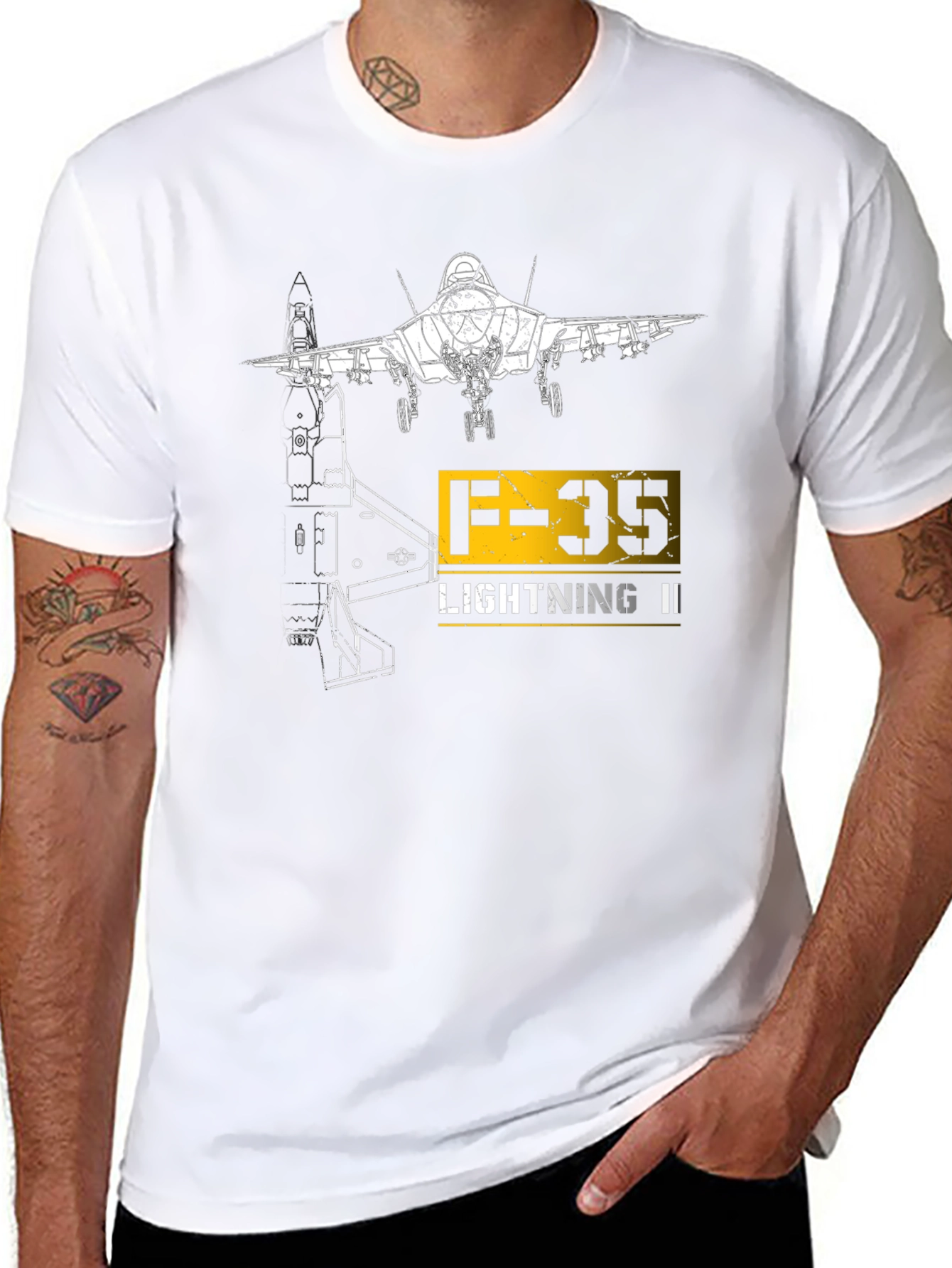 F-35 Lightning II Graphic Black T-Shirt
