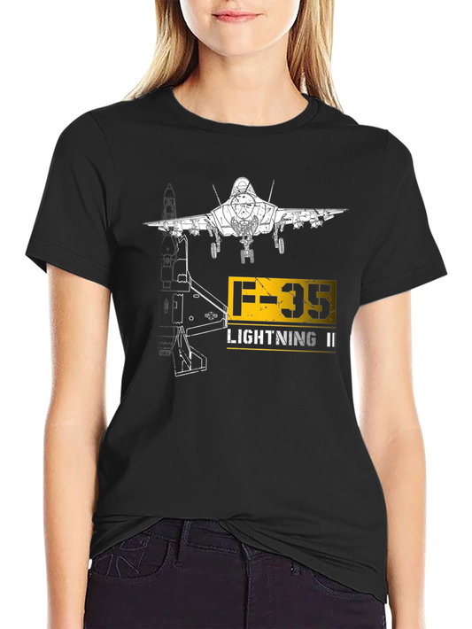 F-35 Lightning II Graphic Black T-Shirt