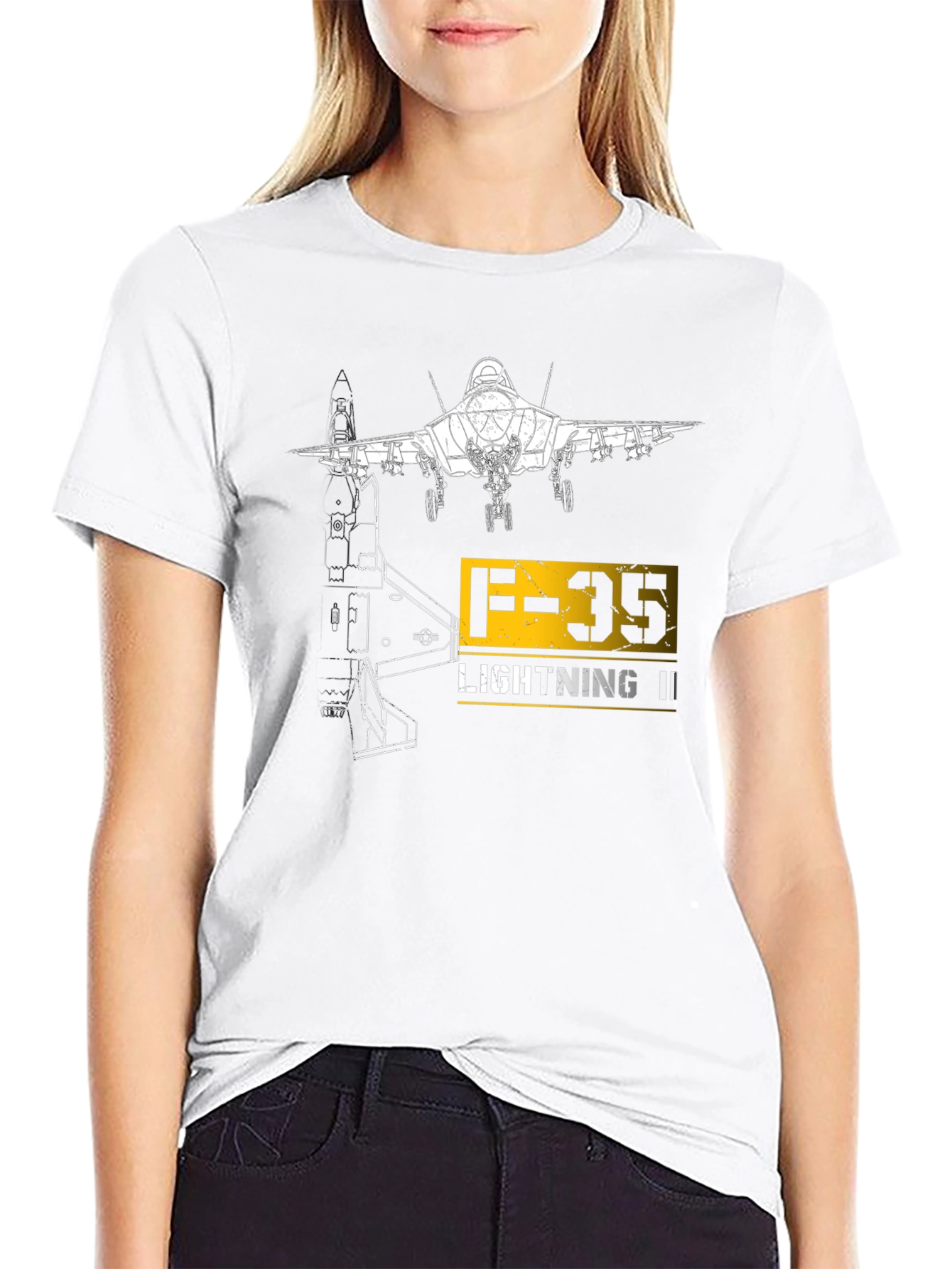 F-35 Lightning II Graphic Black T-Shirt