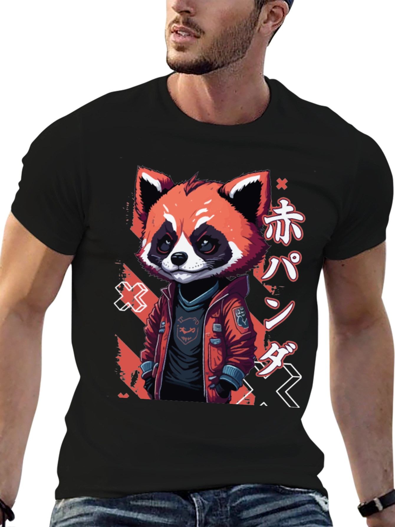 Red Panda Anime Graphic Tee