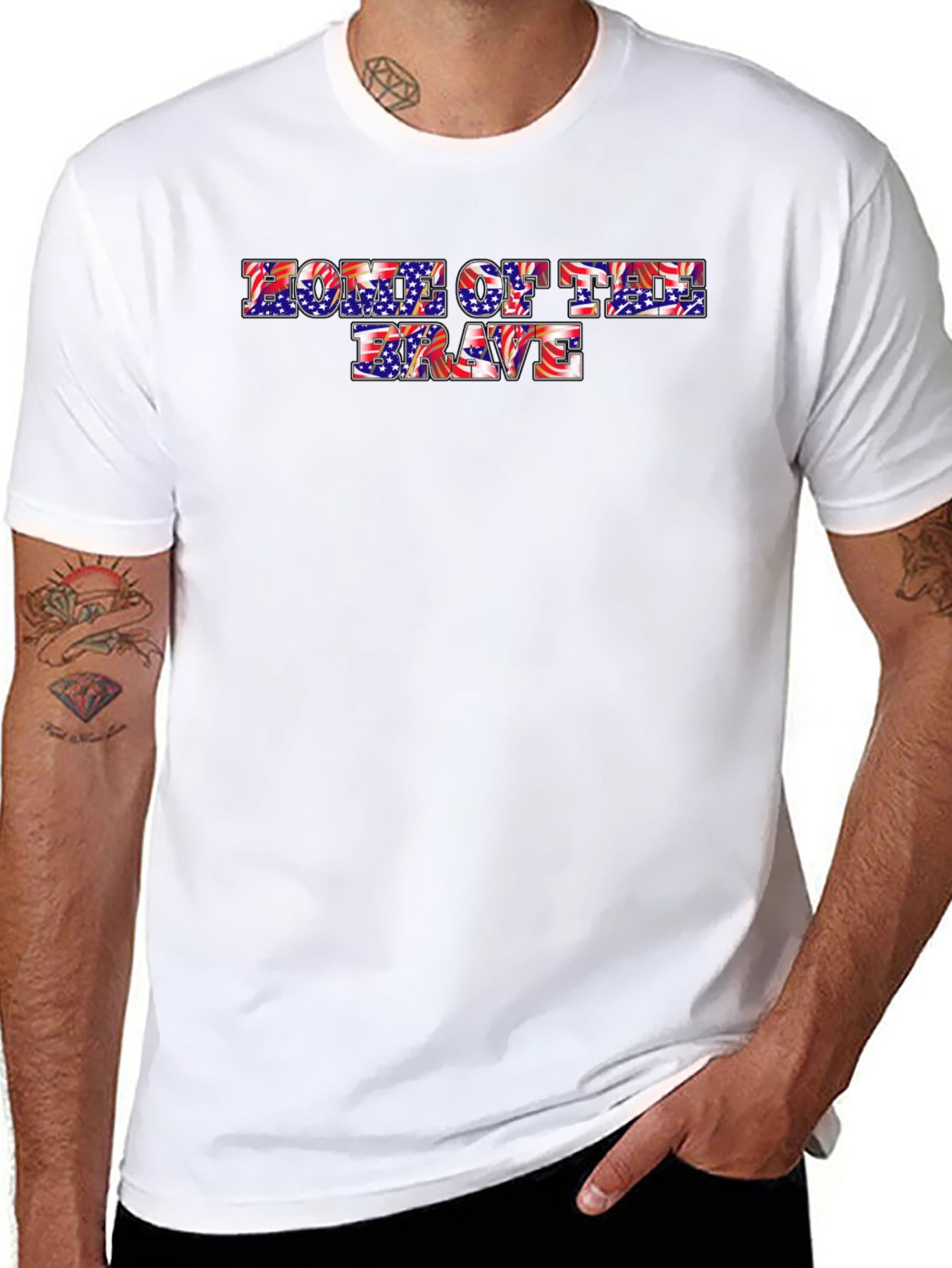 Patriotic Home of the Brave T-Shirt