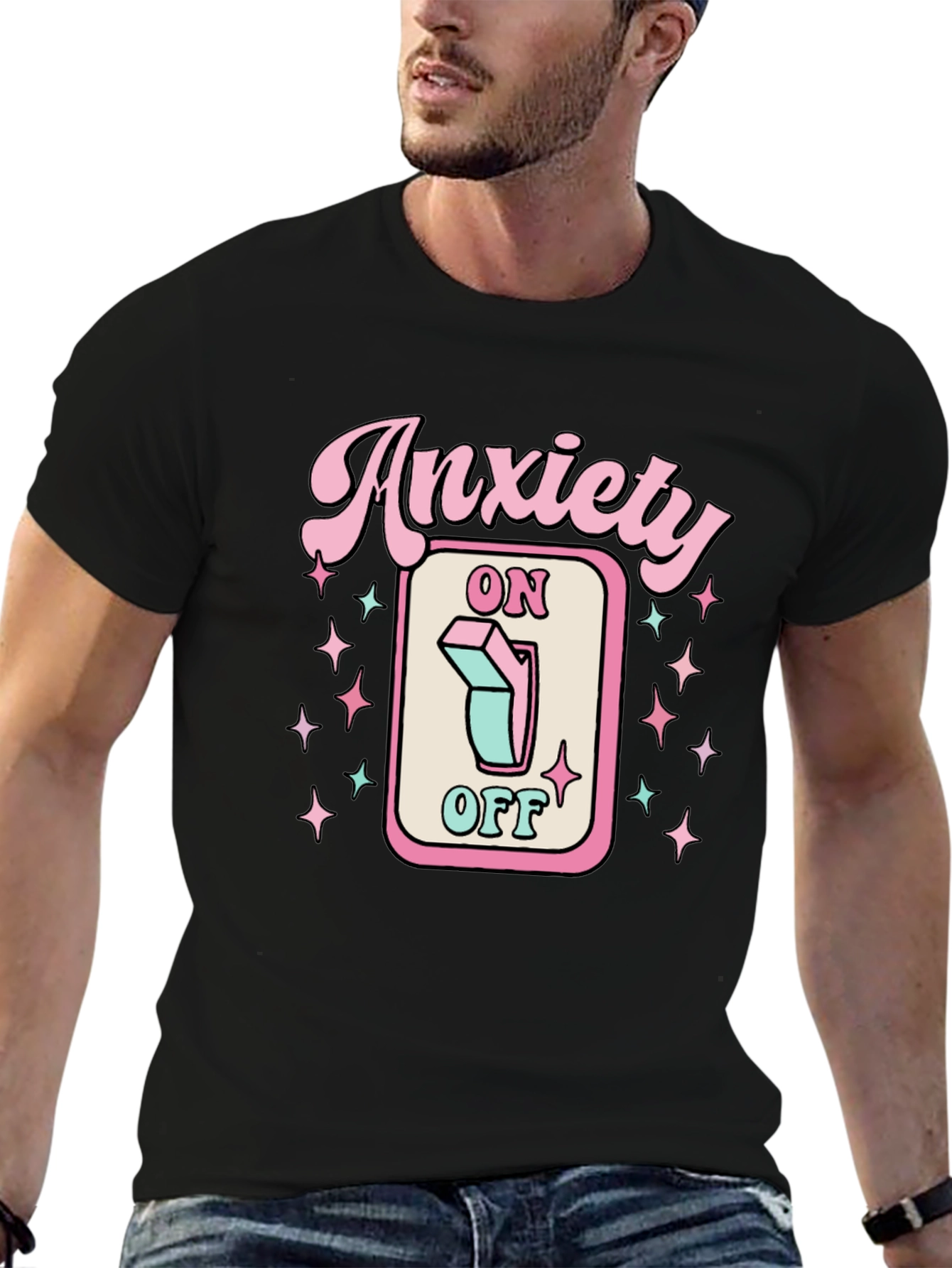 Anxiety On/Off T-Shirt | Graphic Tee
