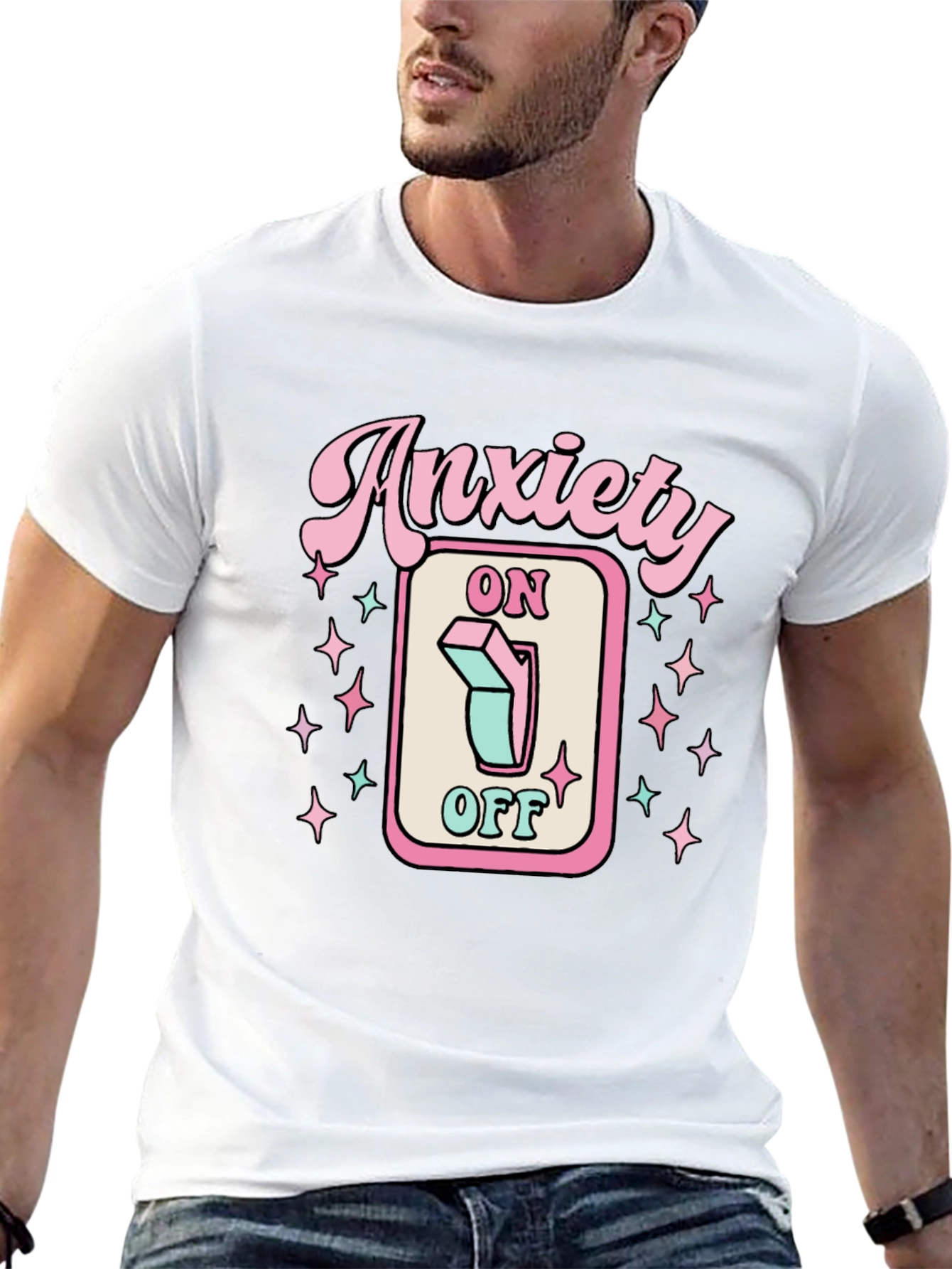 Anxiety On/Off T-Shirt | Graphic Tee