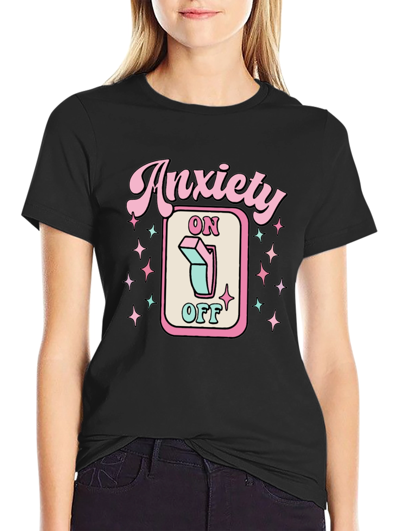 Anxiety On/Off T-Shirt | Graphic Tee