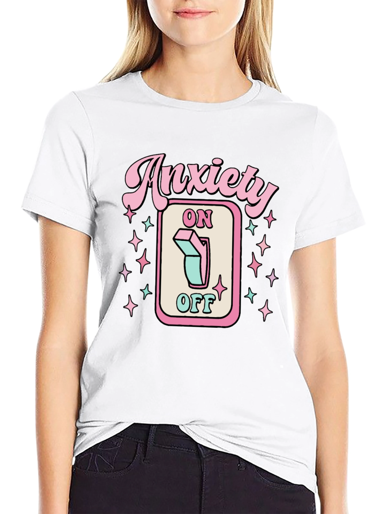 Anxiety On/Off T-Shirt | Graphic Tee