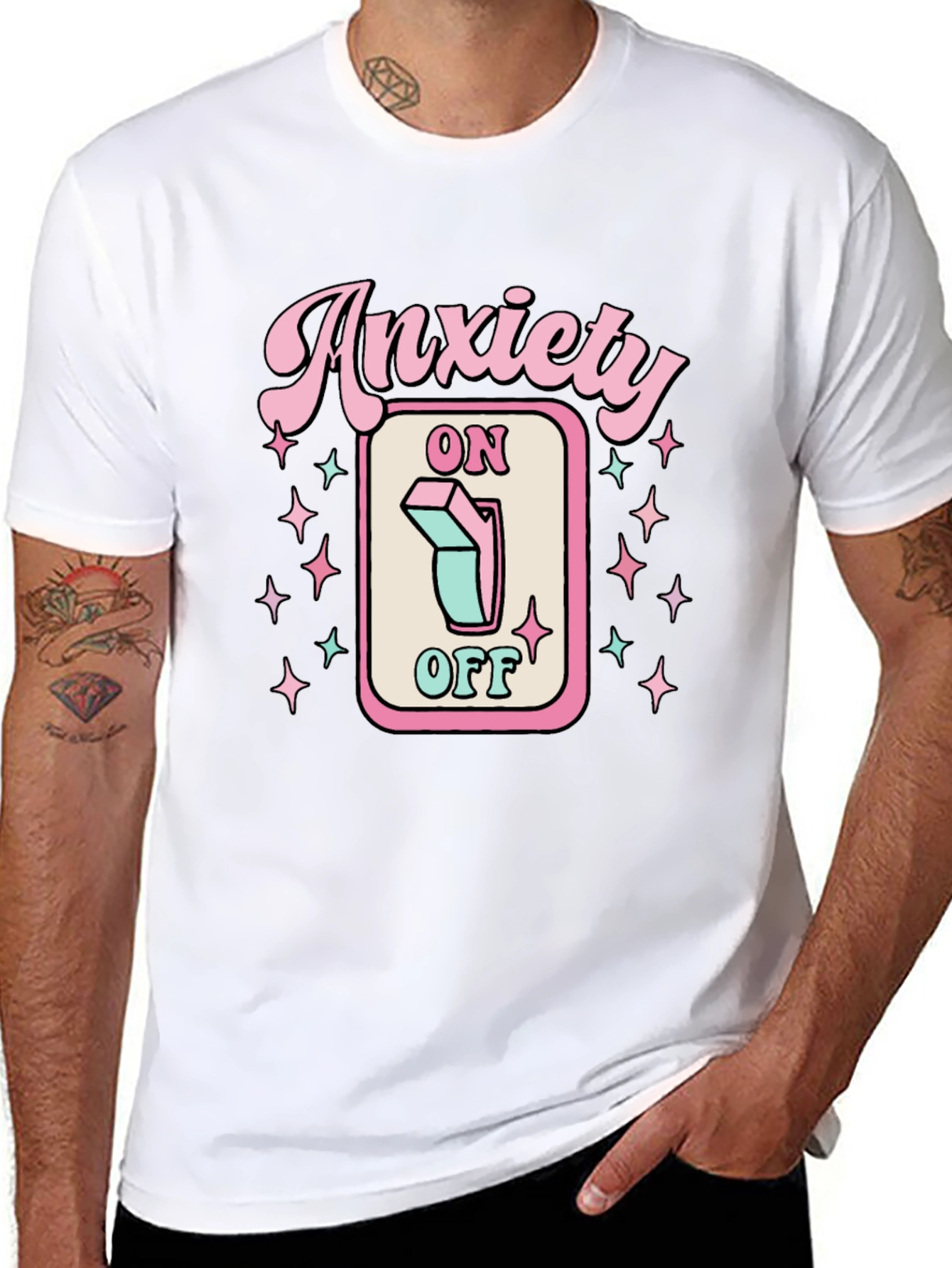 Anxiety On/Off T-Shirt | Graphic Tee