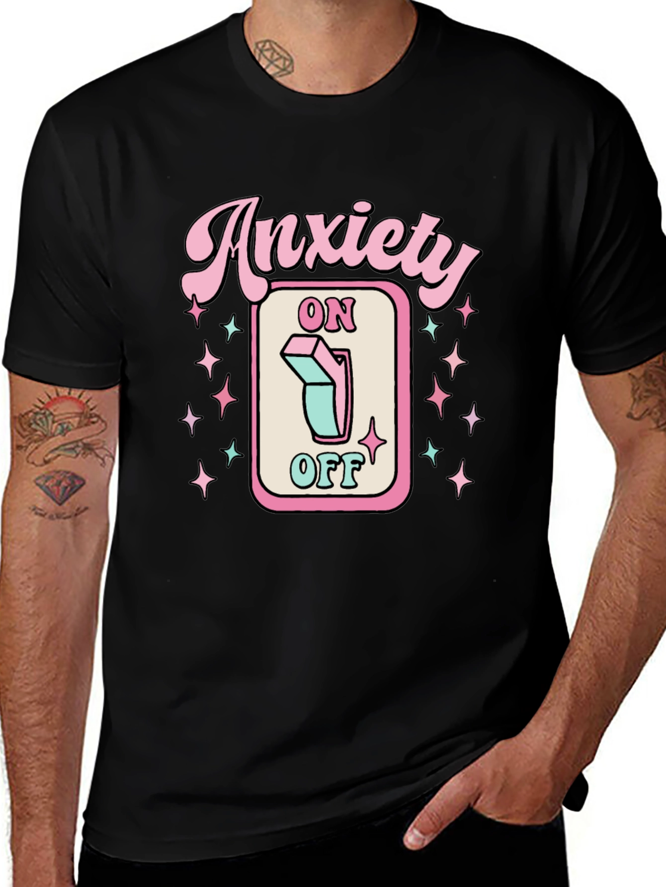 Anxiety On/Off T-Shirt | Graphic Tee