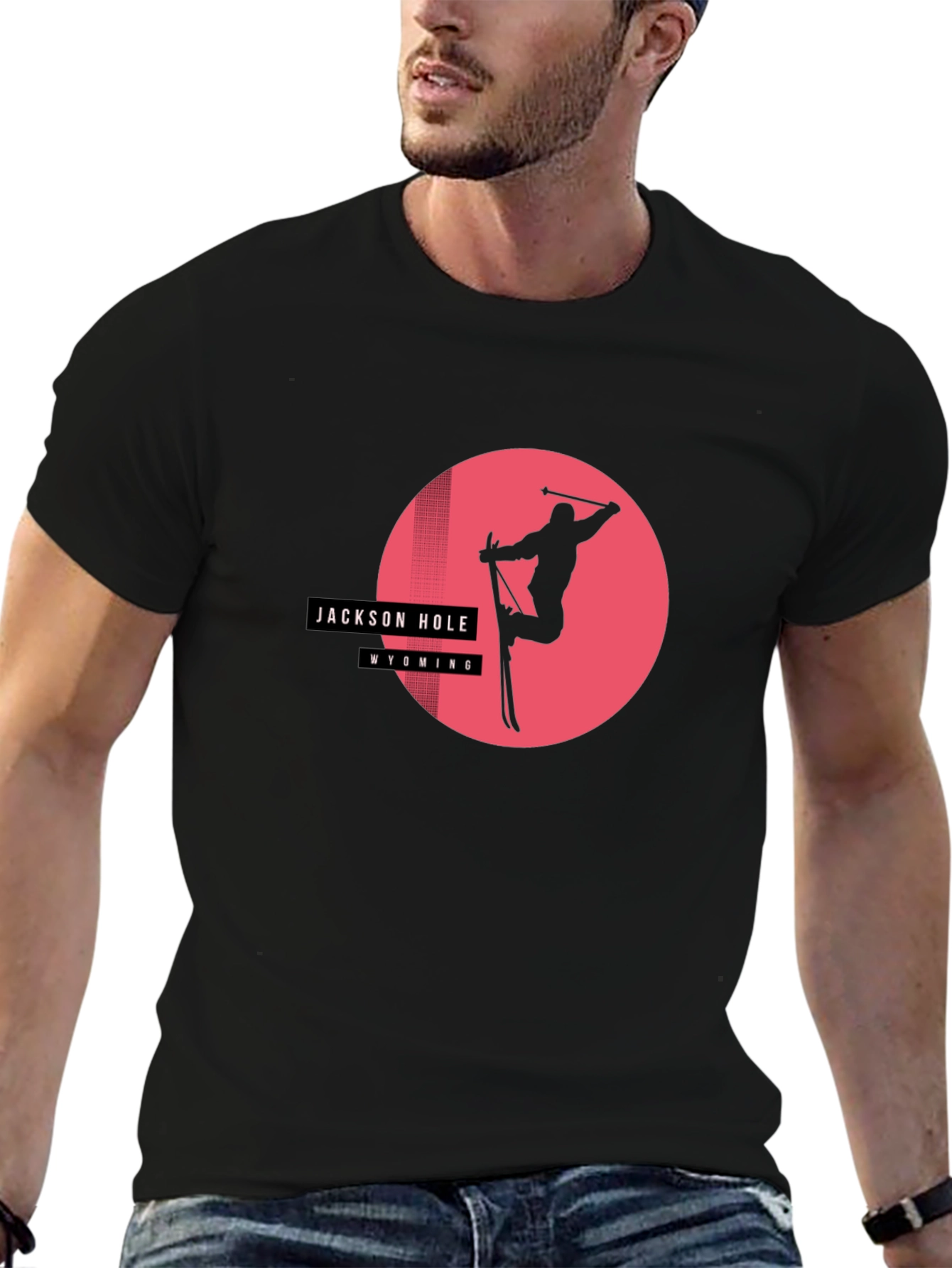 Jackson Hole Wyoming Skiing T-Shirt