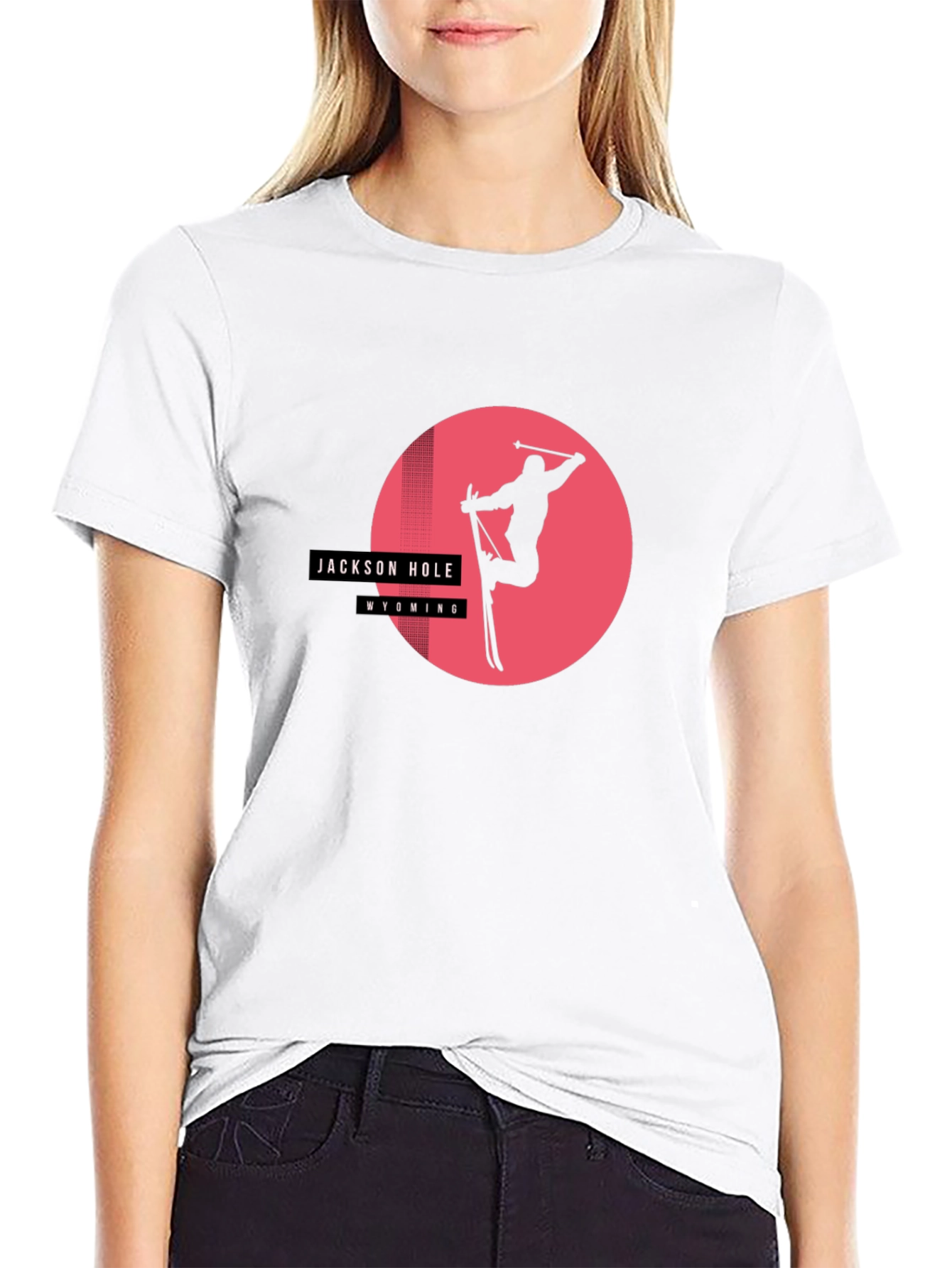 Jackson Hole Wyoming Skiing T-Shirt