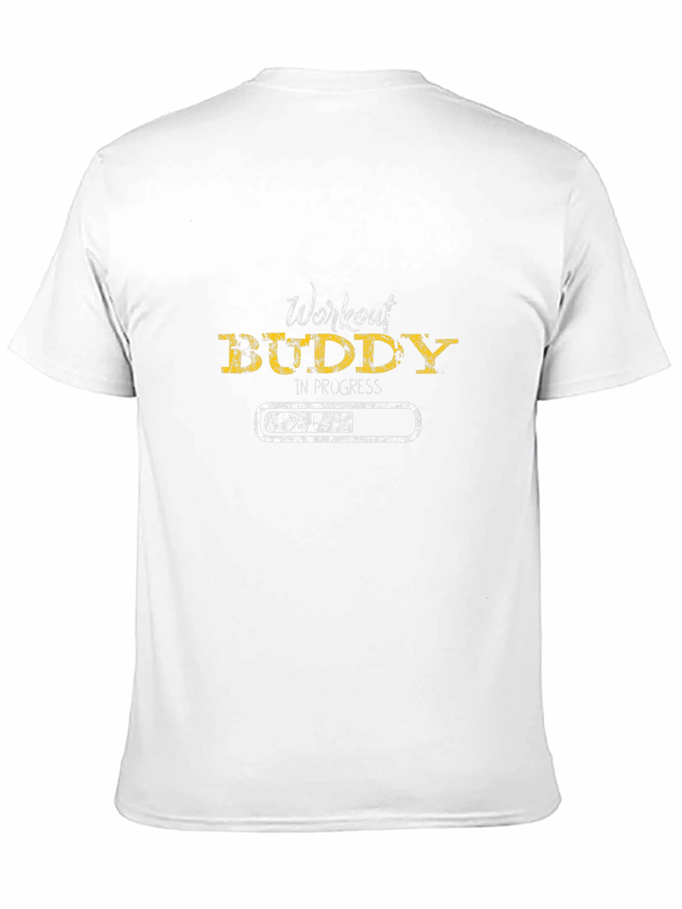 Workout Buddy in Progress Black T-Shirt