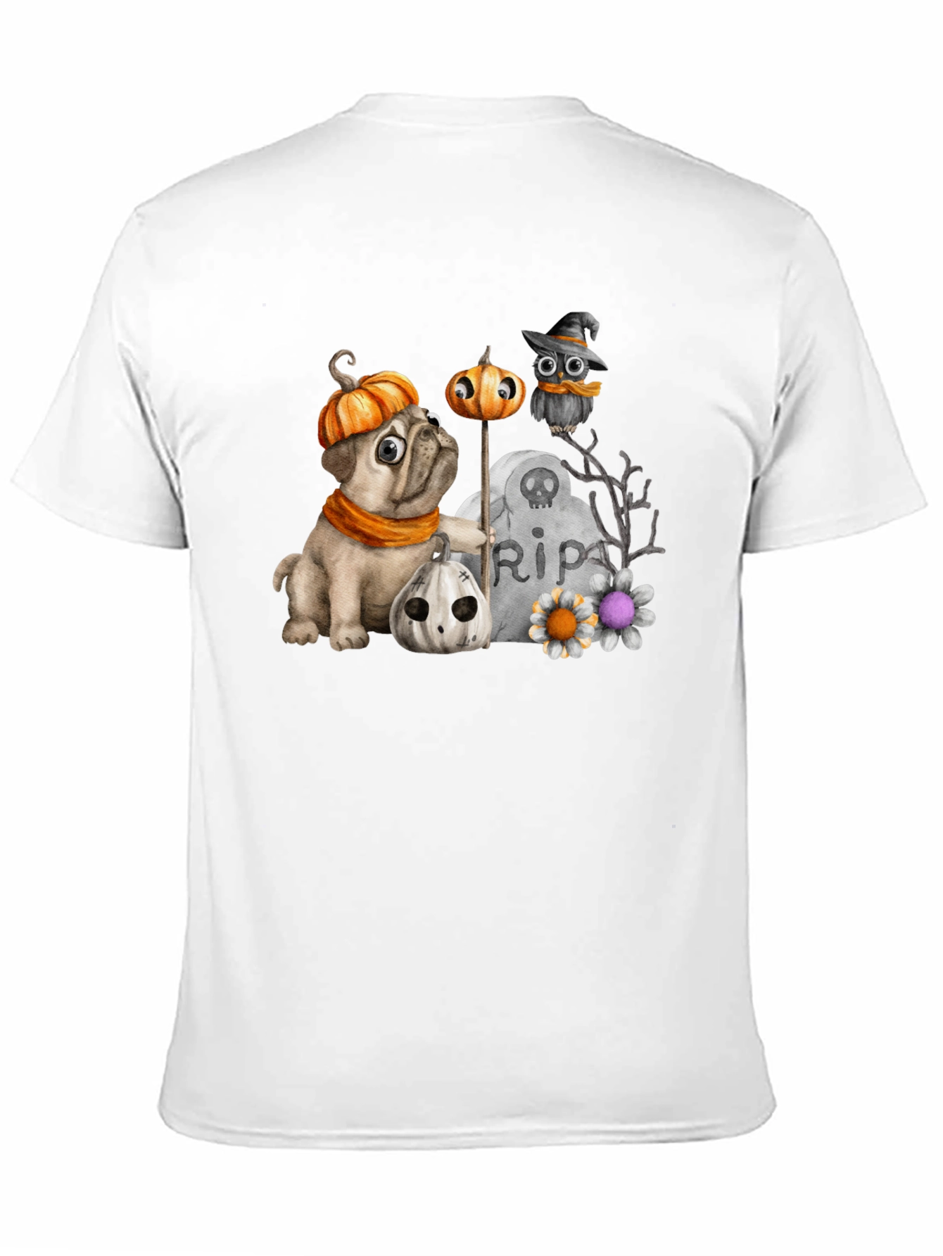 Halloween Pug T-Shirt: Spooky Season Style