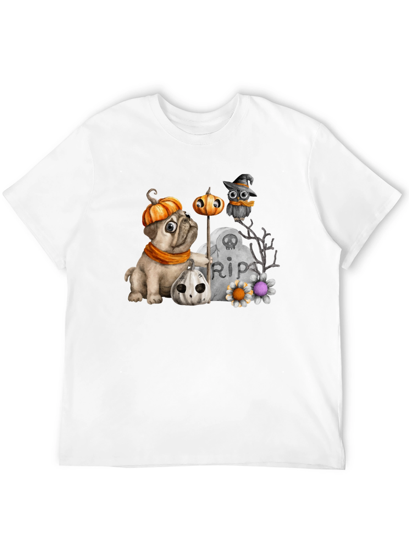 Halloween Pug T-Shirt: Spooky Season Style