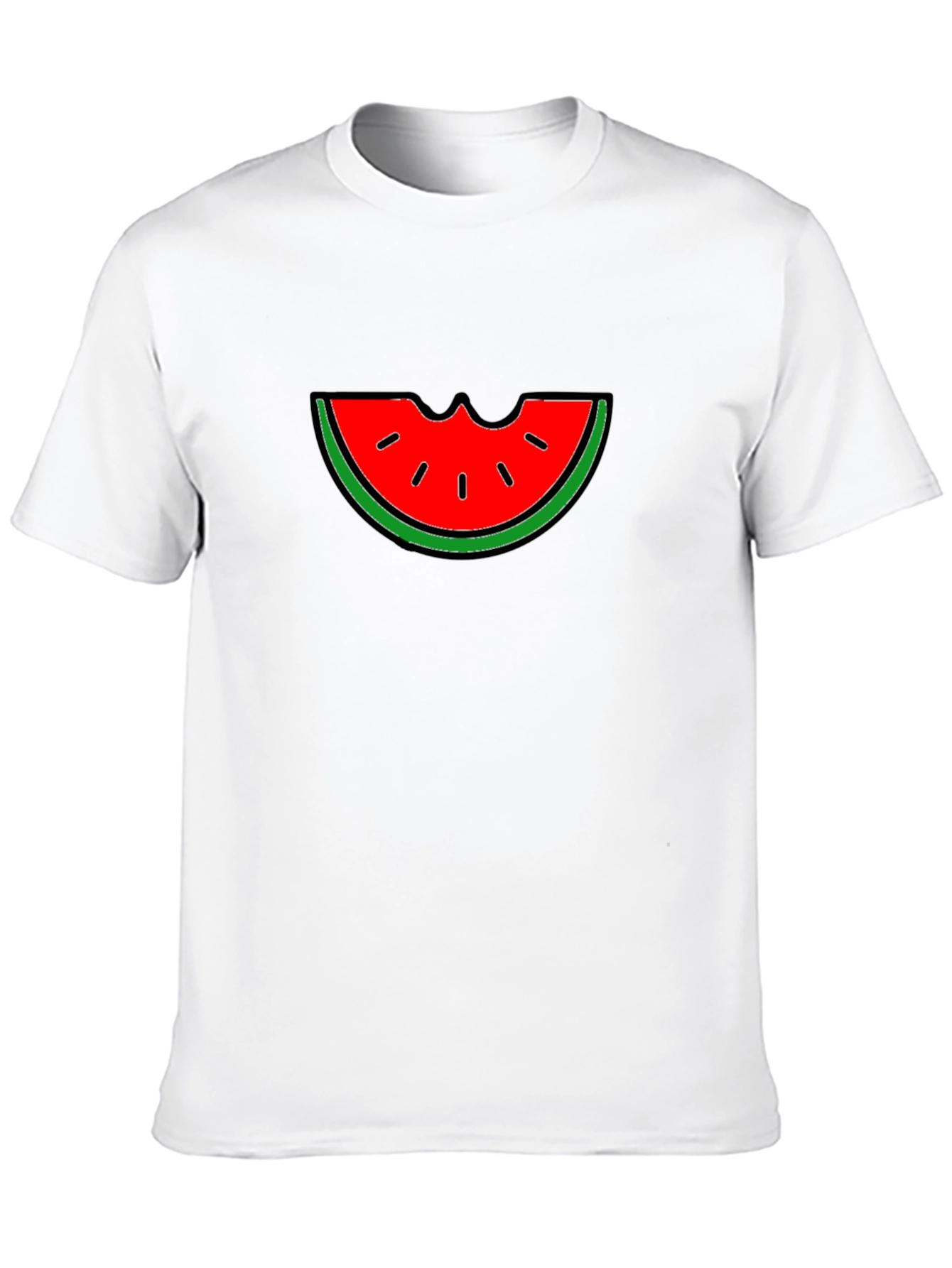 Watermelon Bite Graphic T-Shirt - Summer Fun!