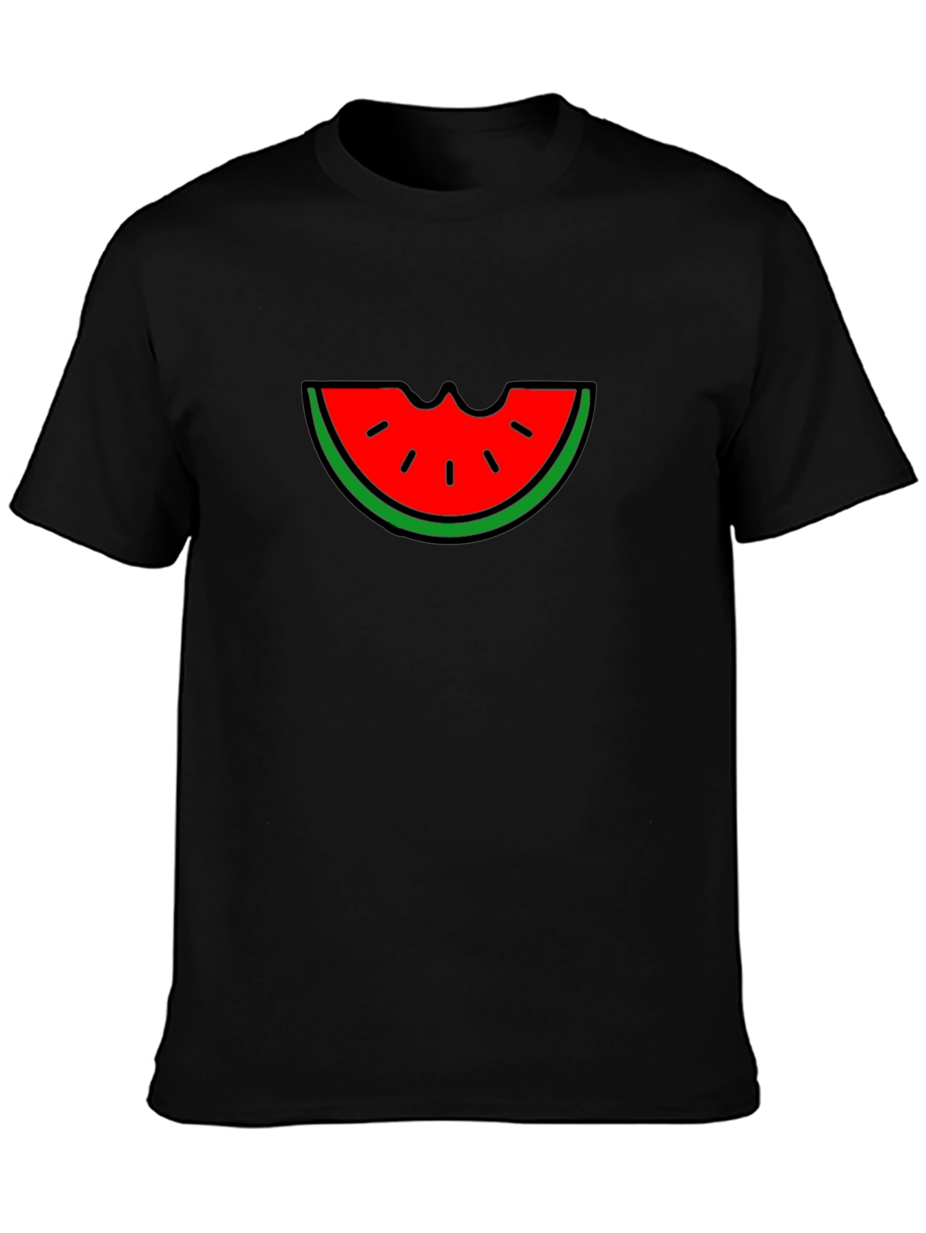 Watermelon Bite Graphic T-Shirt - Summer Fun!