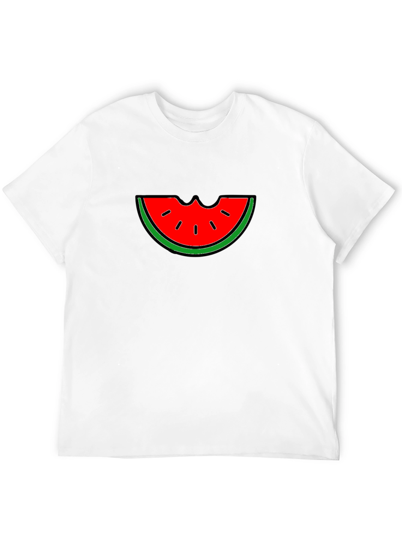 Watermelon Bite Graphic T-Shirt - Summer Fun!