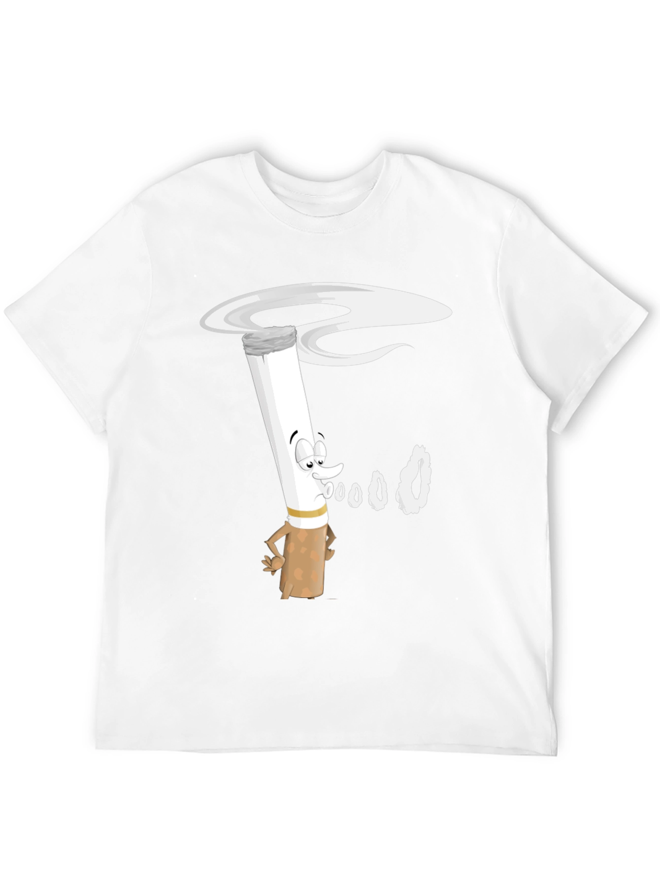 Cartoon Cigarette T-Shirt - Black Graphic Tee