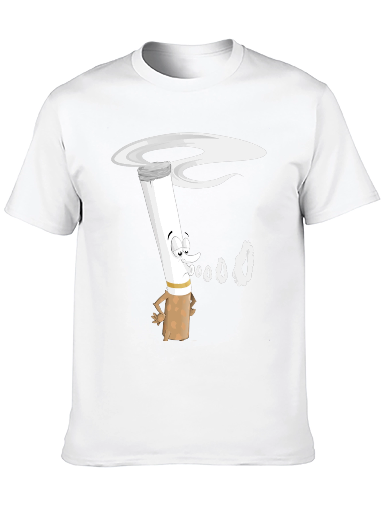 Cartoon Cigarette T-Shirt - Black Graphic Tee