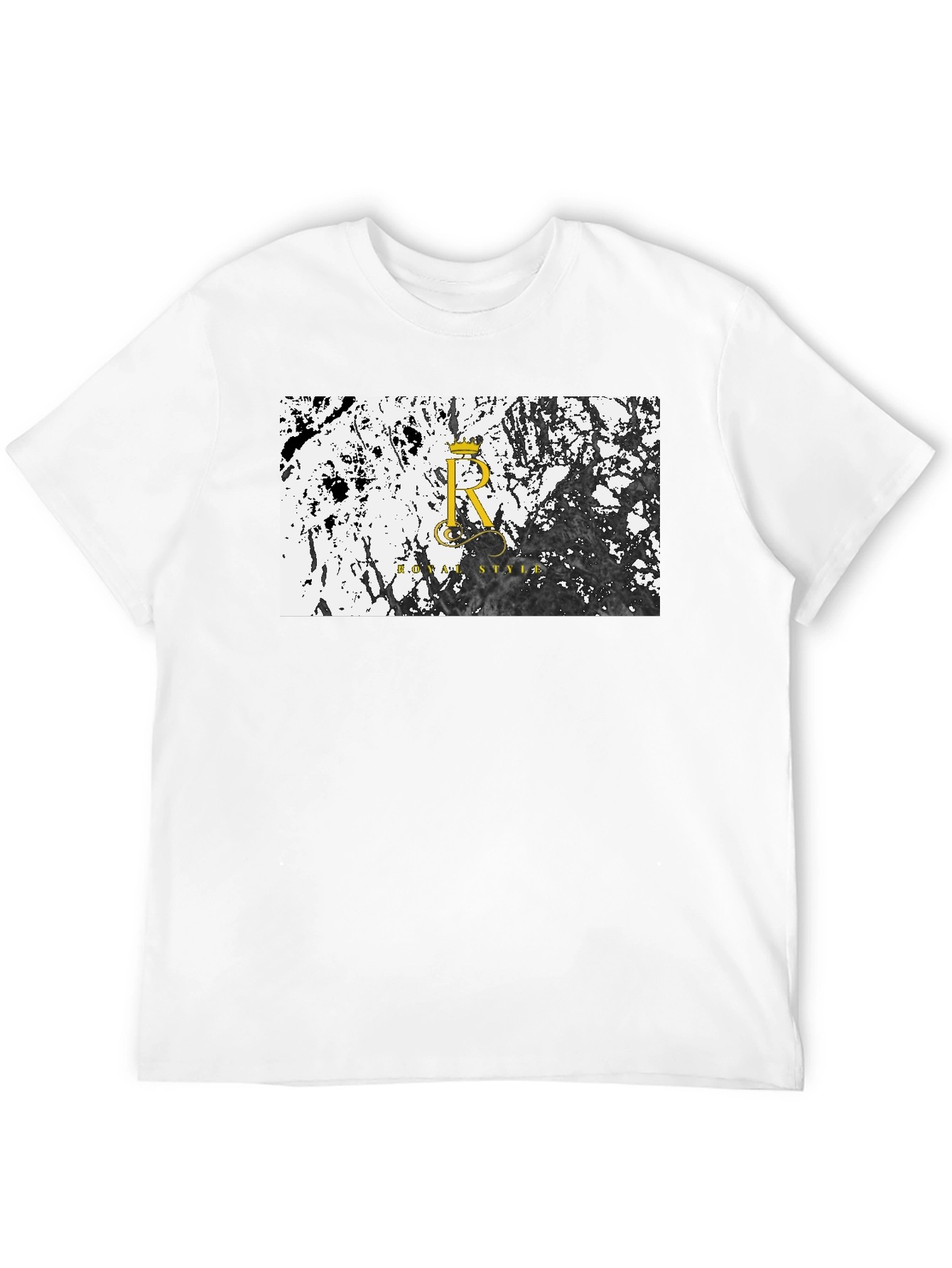 Royal Style Black Graphic T-Shirt