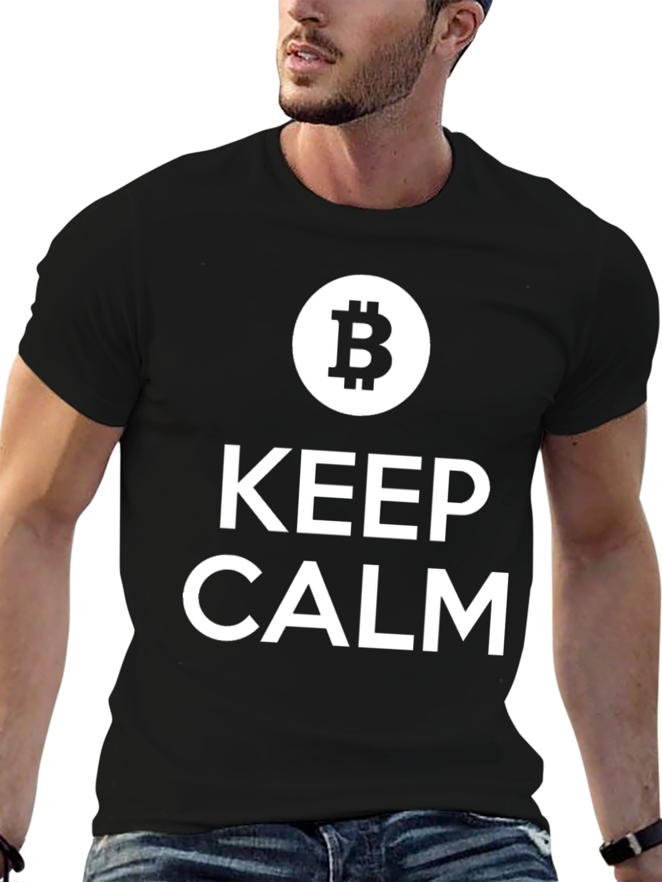 Keep Calm Bitcoin T-Shirt - Crypto Currency Tee