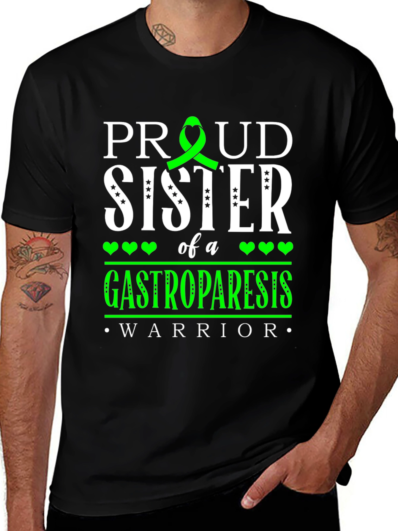 Proud Sister Gastroparesis Warrior T-Shirt