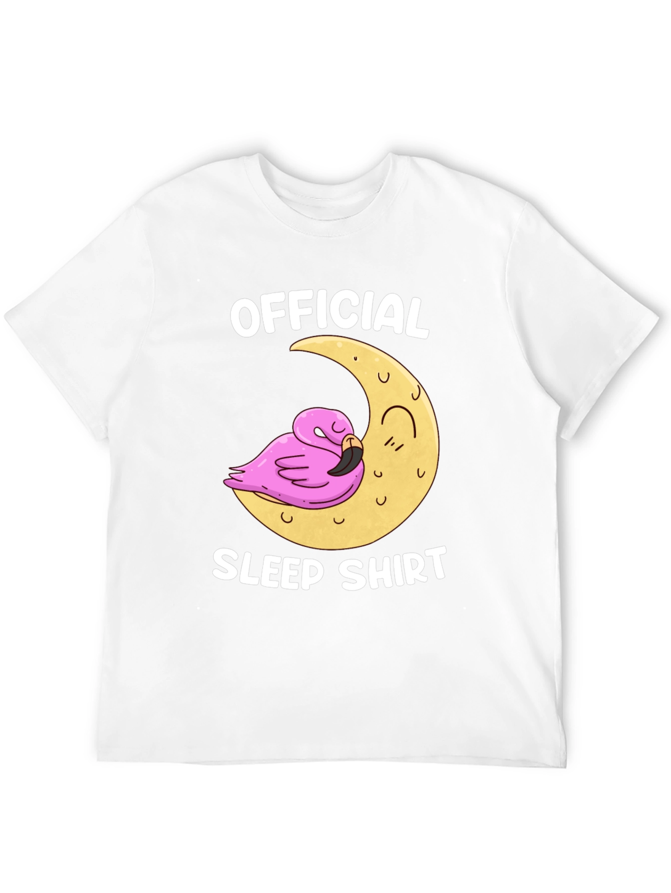 Official Sleep Shirt Flamingo Moon Graphic Tee