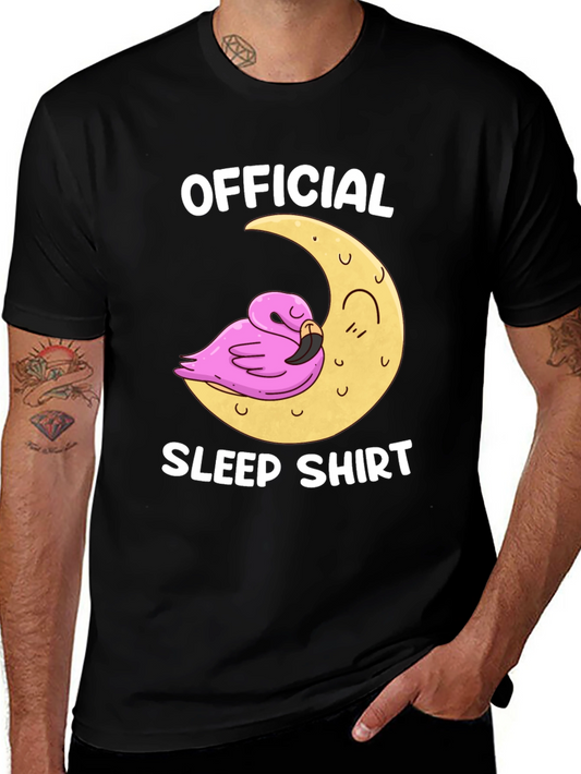 Official Sleep Shirt Flamingo Moon Graphic Tee