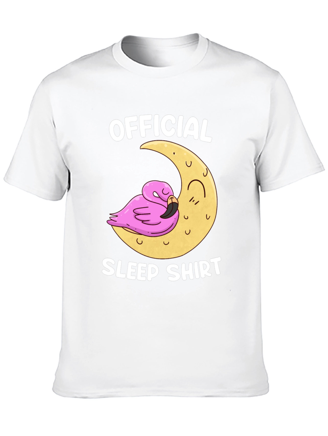 Official Sleep Shirt Flamingo Moon Graphic Tee
